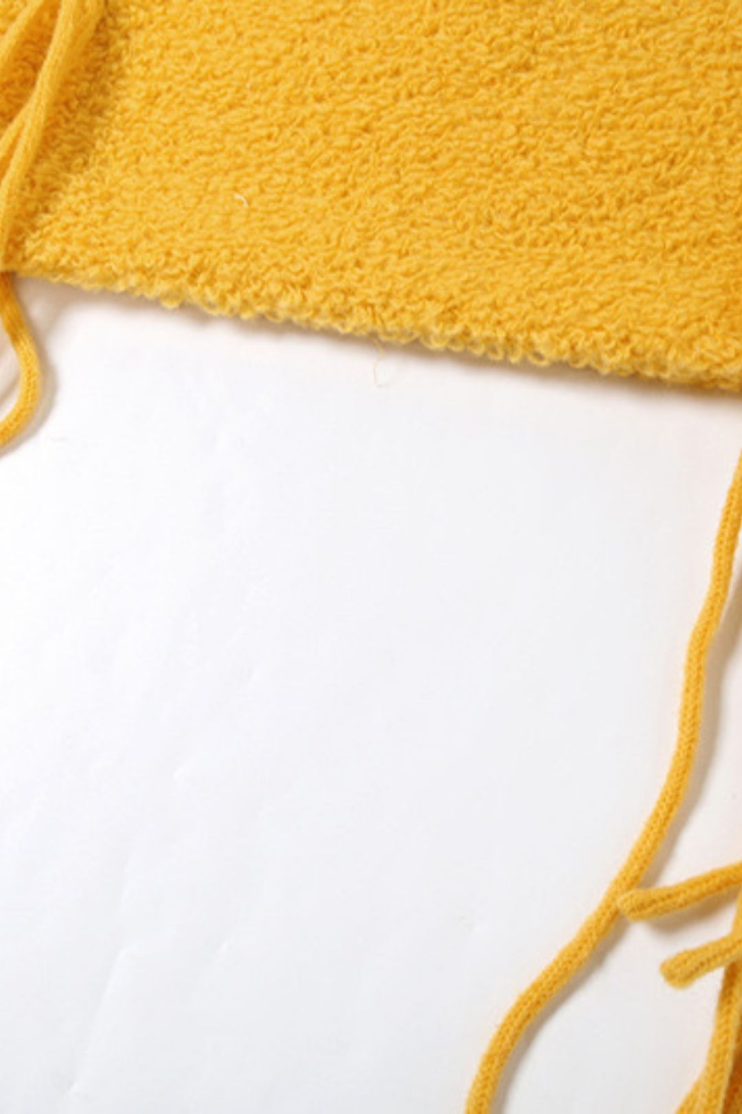 Solid Pure Color High Waist Tight Knitted Tassel Hip Skirt