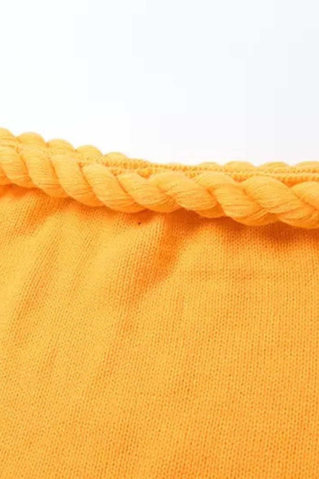 Solid Color Knitted Twistedropeneck Vest Hip Skirt Suit