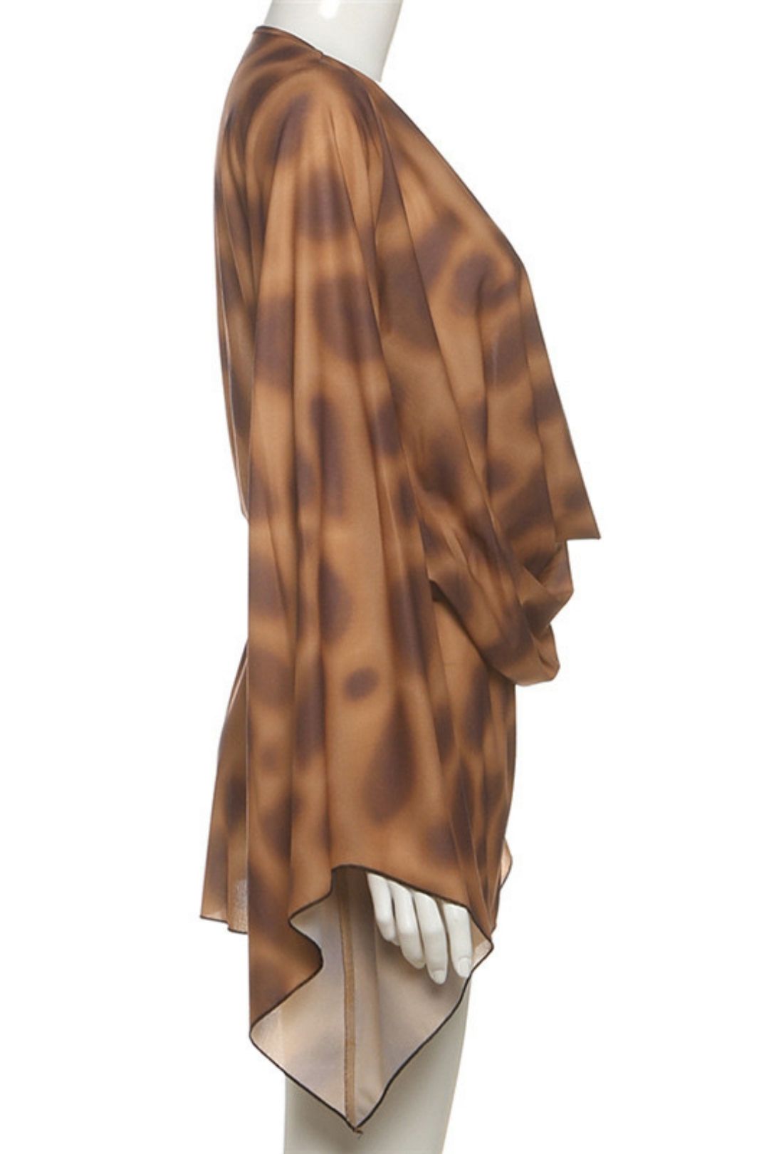 Solid Color Digital Printed Shortdress