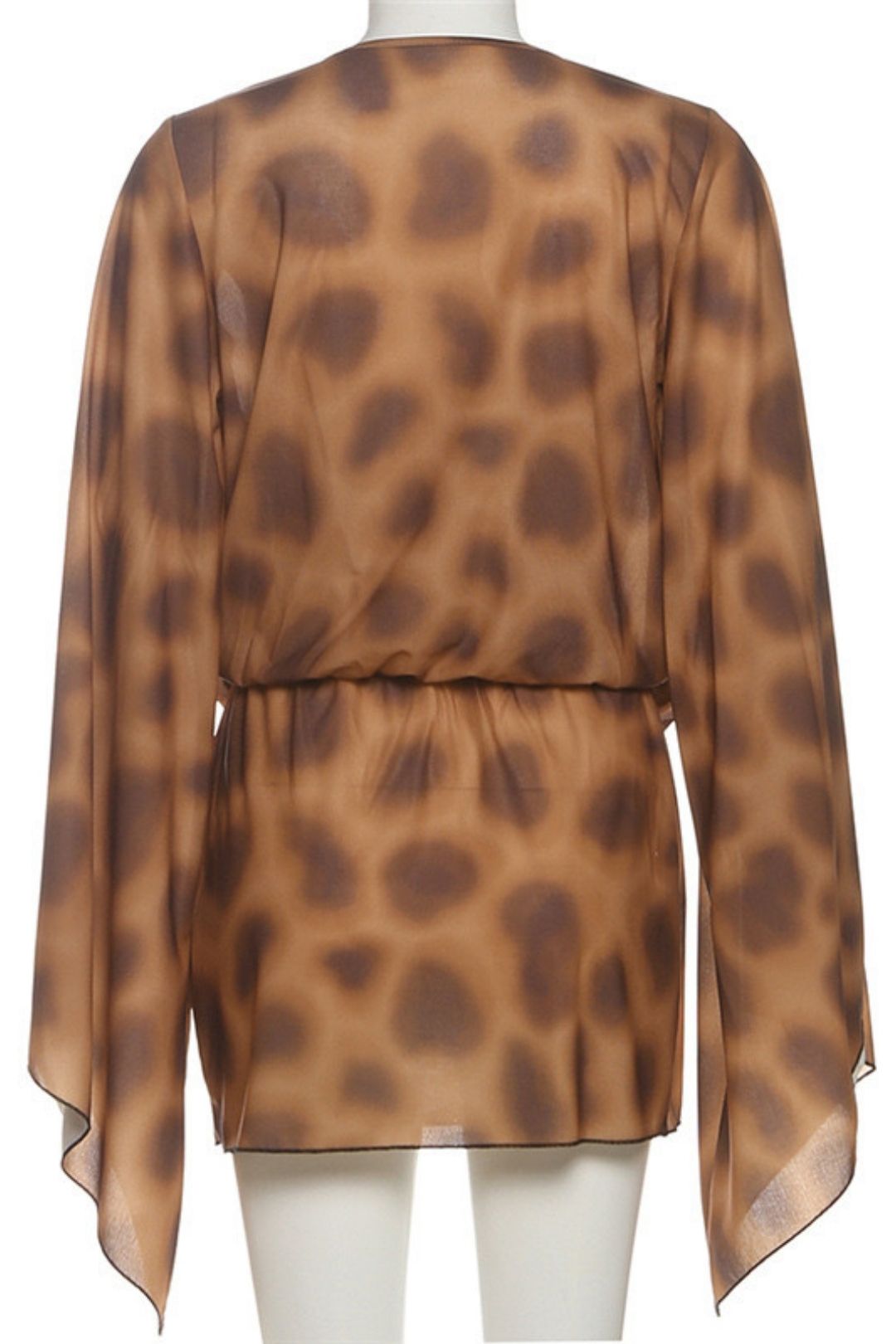 Solid Color Digital Printed Shortdress