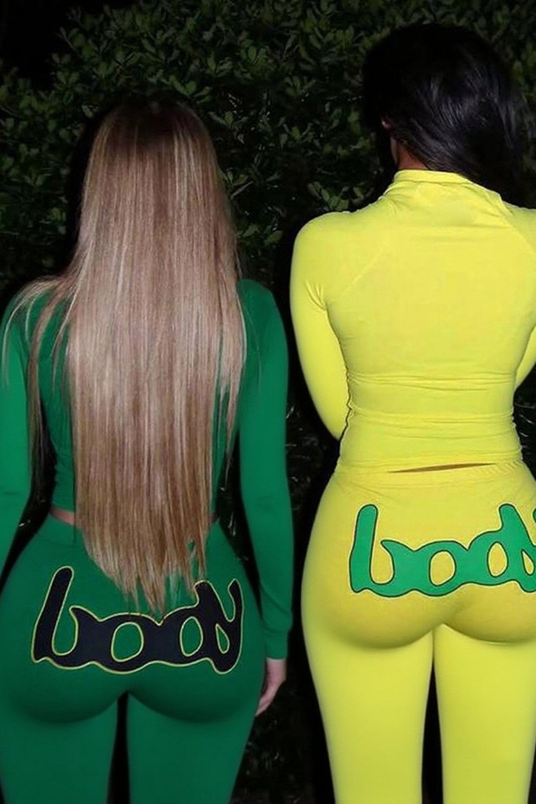 Printed Long-sleeved Top Slim Trousers Suit