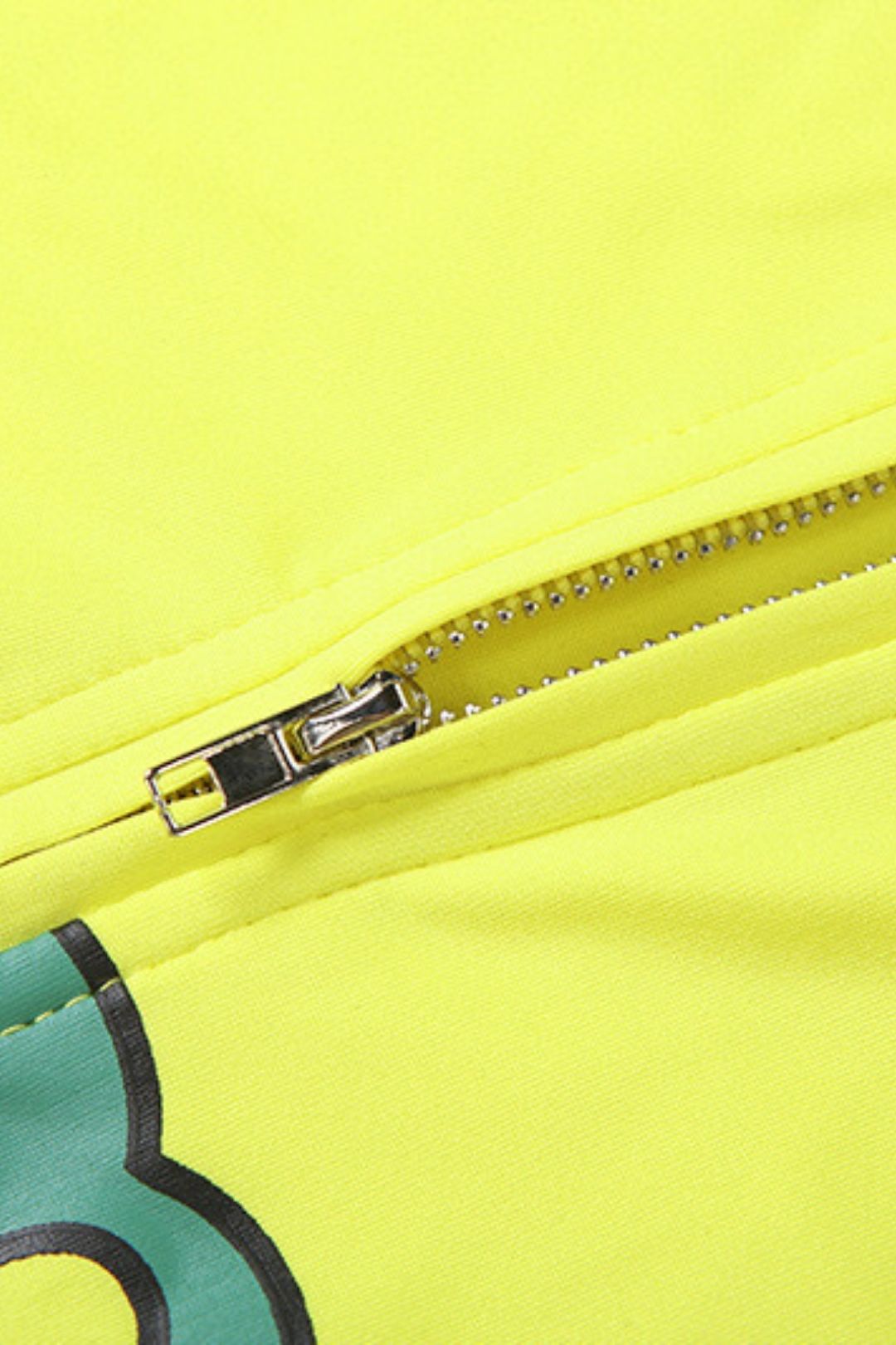 Printed Long-sleeved Top Slim Trousers Suit