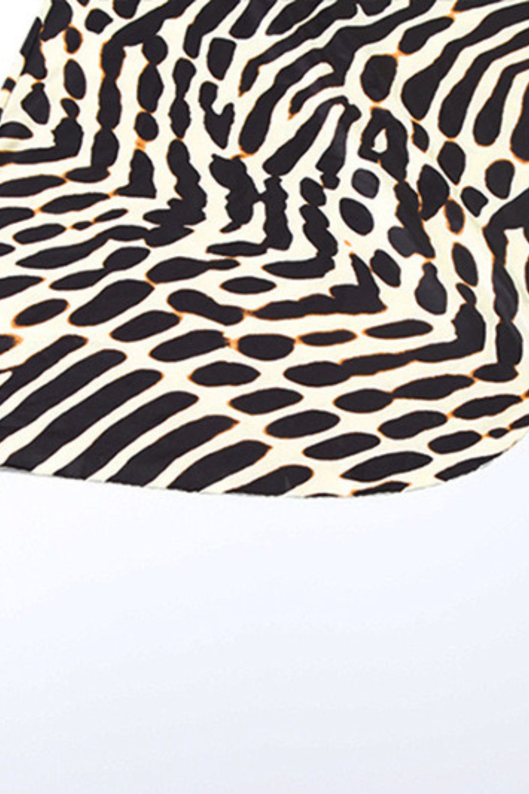 Solid Color  Creative Digital Printing High Waist Suspender Dress