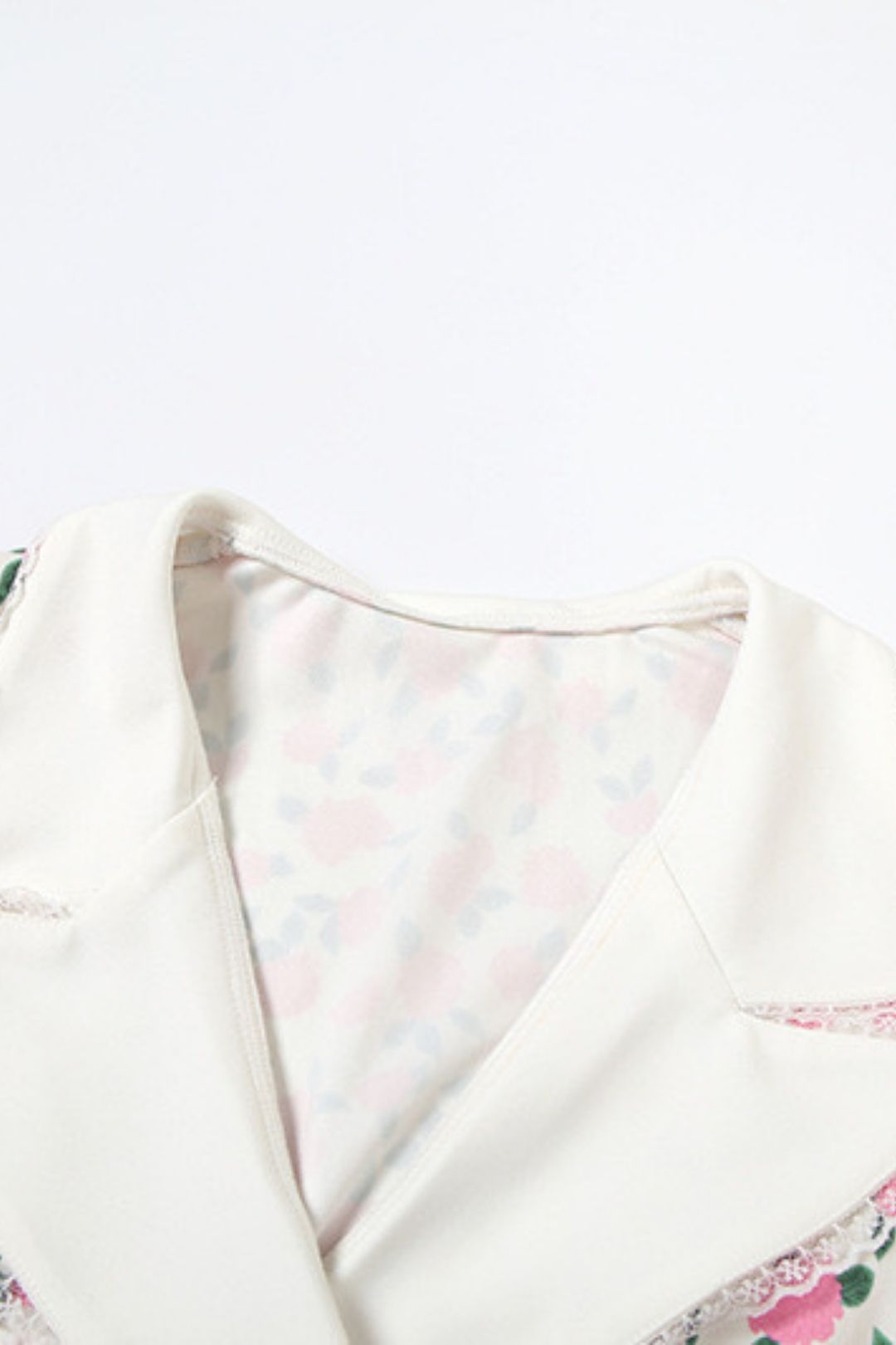 French Temperament Printed Lapel Slim-fit Personality Bubble Sleeve Dress