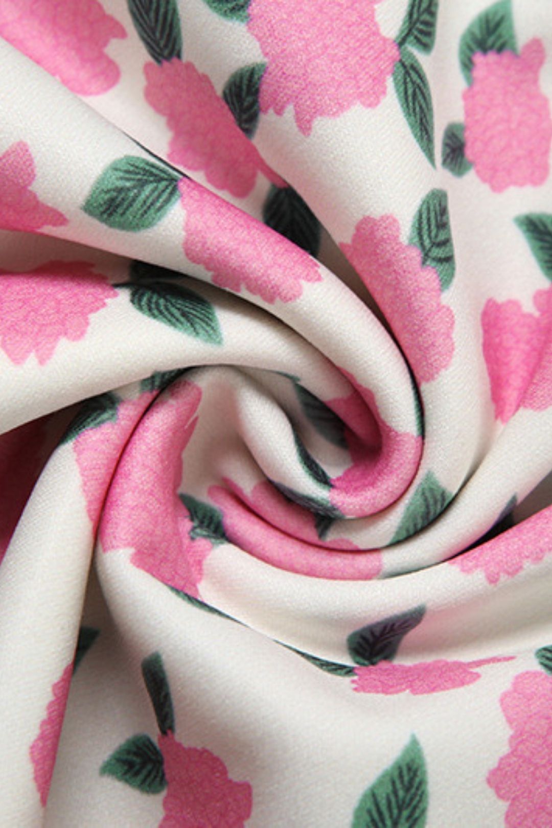 French Temperament Printed Lapel Slim-fit Personality Bubble Sleeve Dress