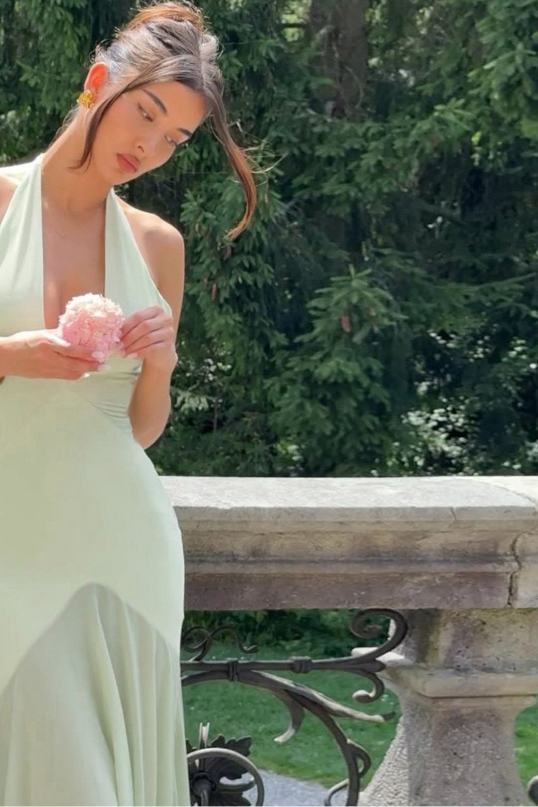 Sexy Deep V Neck Mesh Splicing Backless Slim Dress