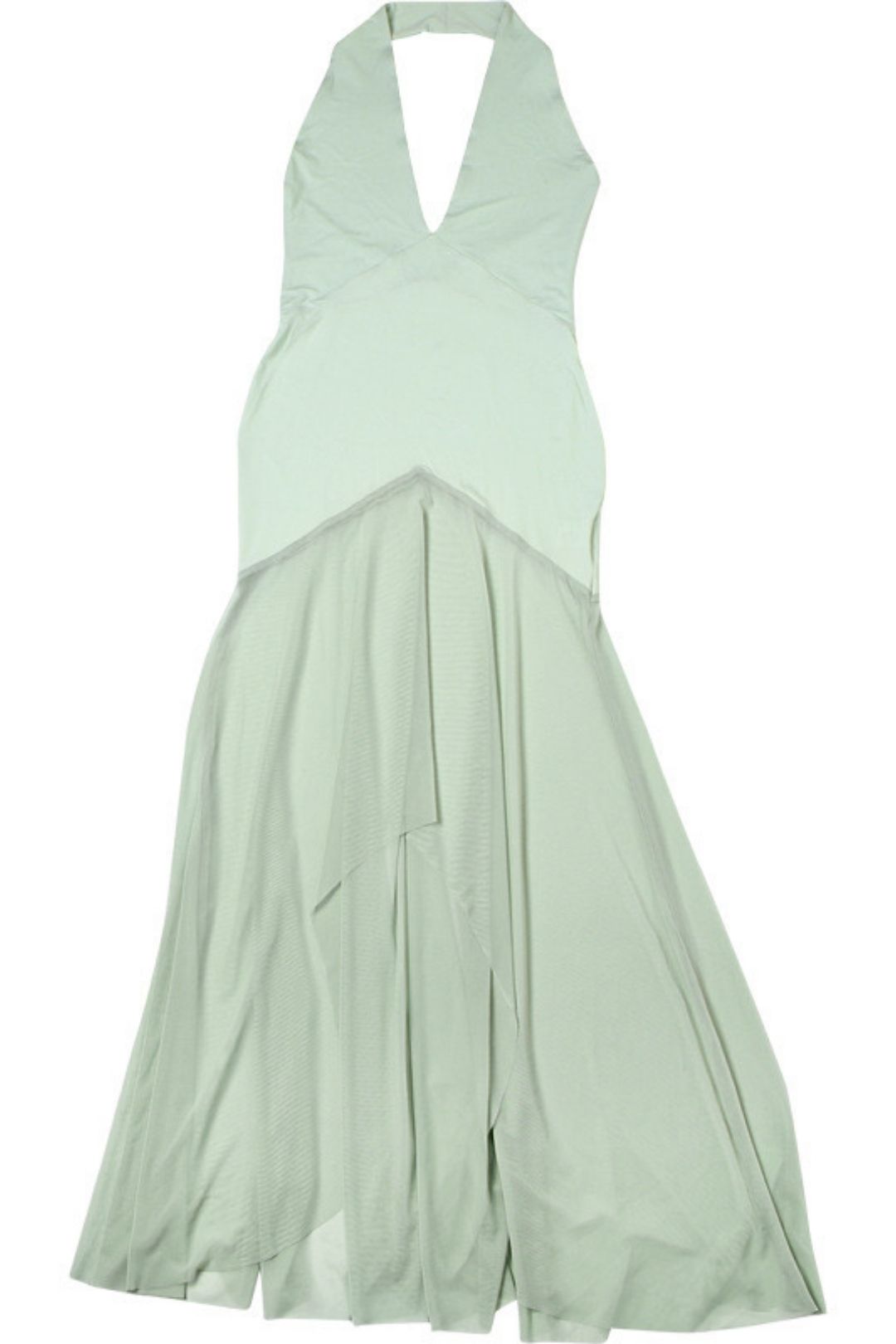 Sexy Deep V Neck Mesh Splicing Backless Slim Dress