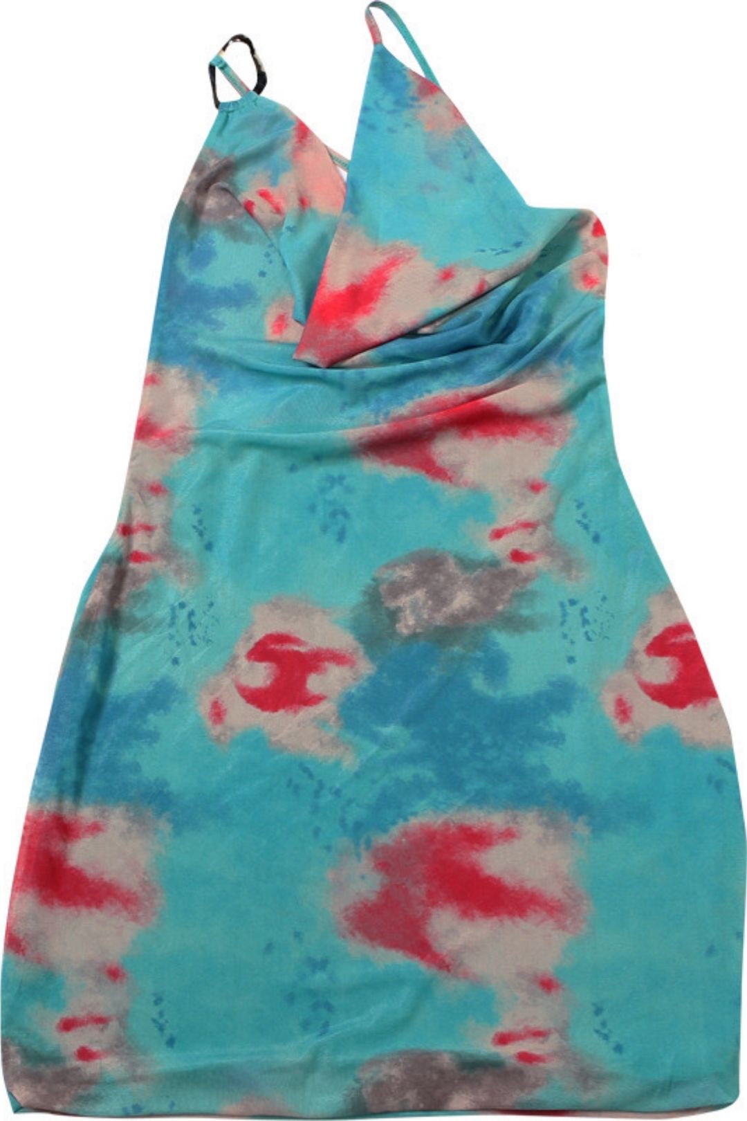 Sexy Slant Shoulder Mesh Backless Lace-up Slim-fit Hip Printed Dress