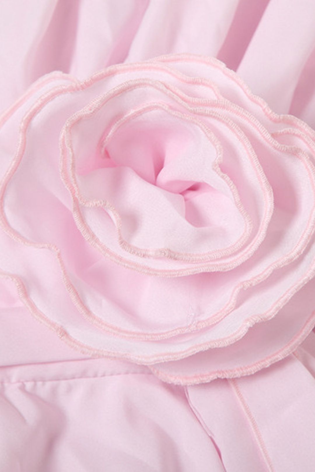 Sexy Round Neck Lace-up Flower Decorative Horn Sleeve Hip Dress