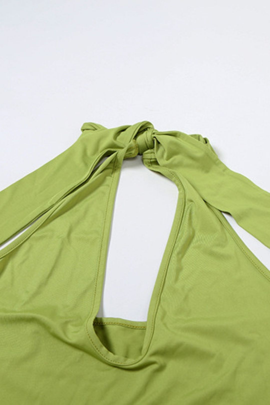 Halterneck Strapless Backless Slim Pleated Slit Dress