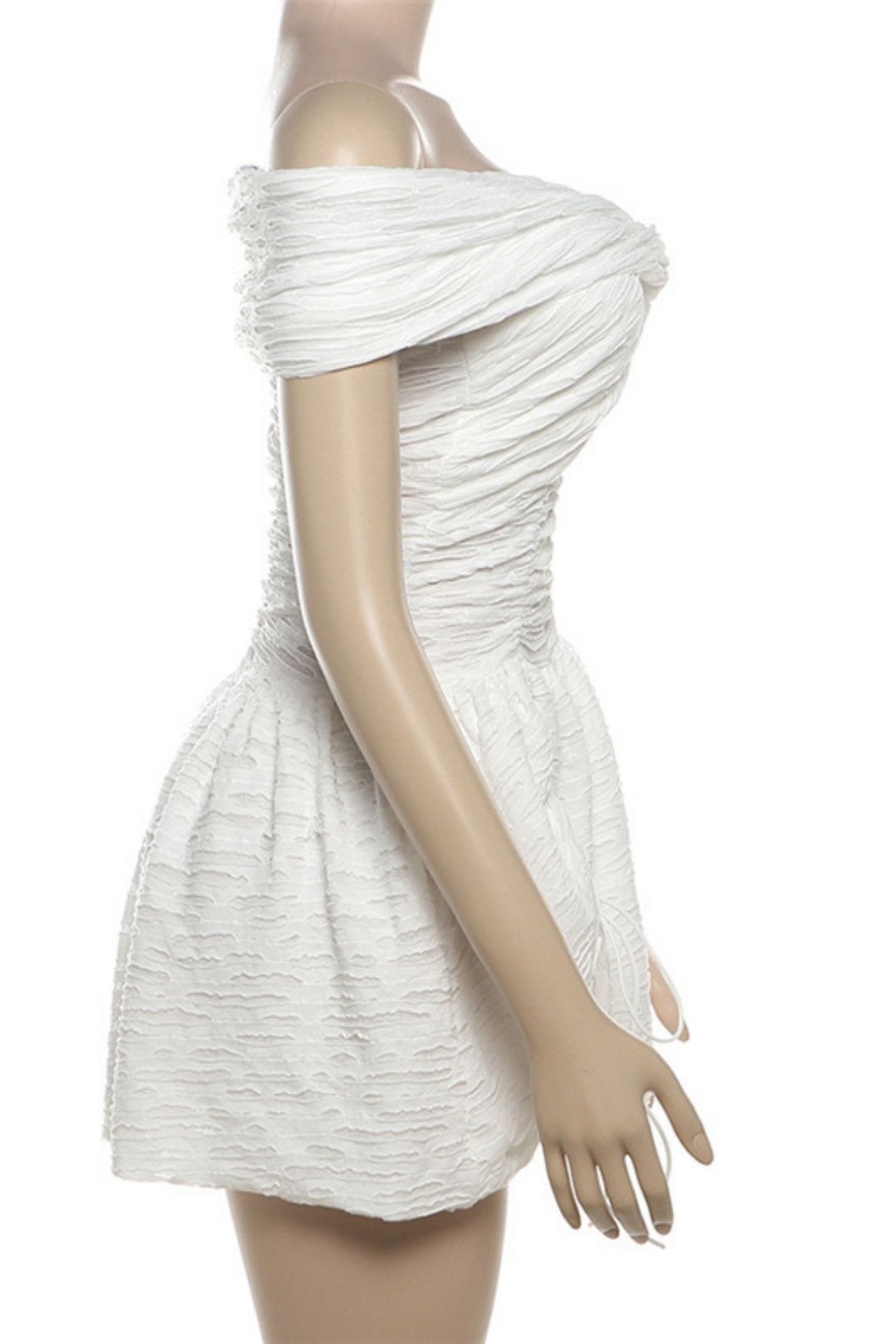 Sexy Off-shoulder Backless Slim Thin Solid Color Dress