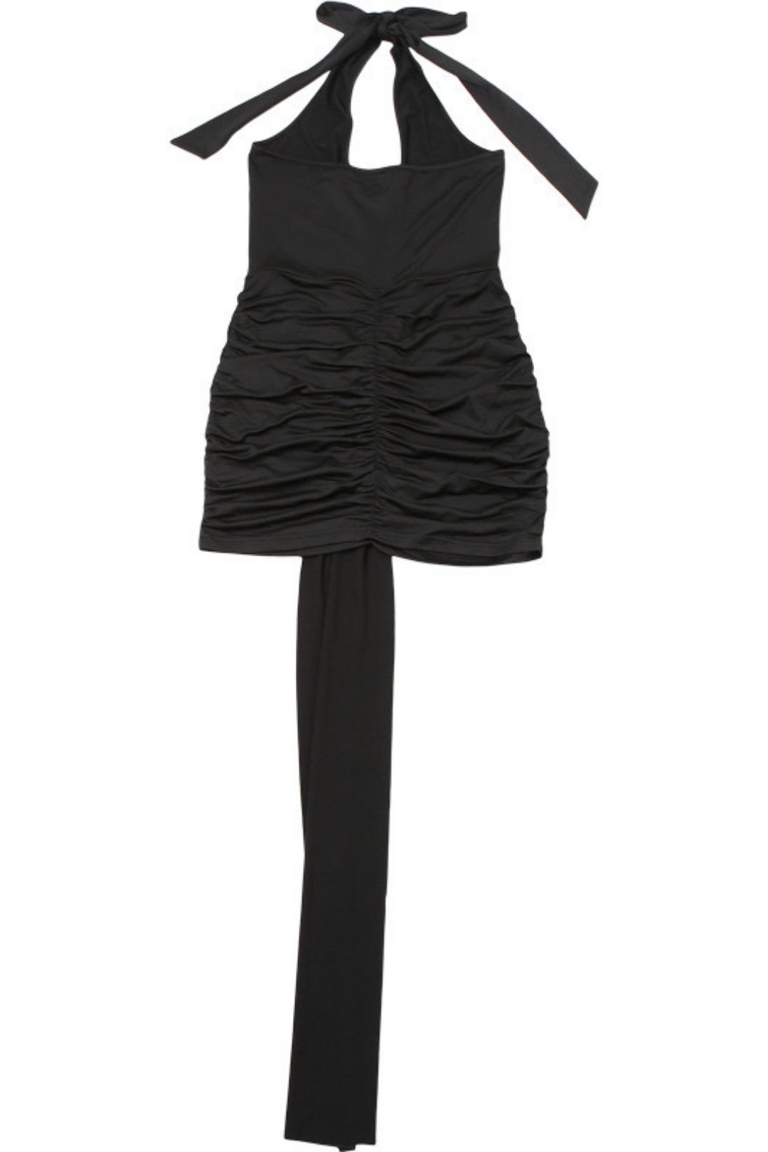 Sexy Halterneck Cut Out Slim Slim Backless Pleated Hip Dress