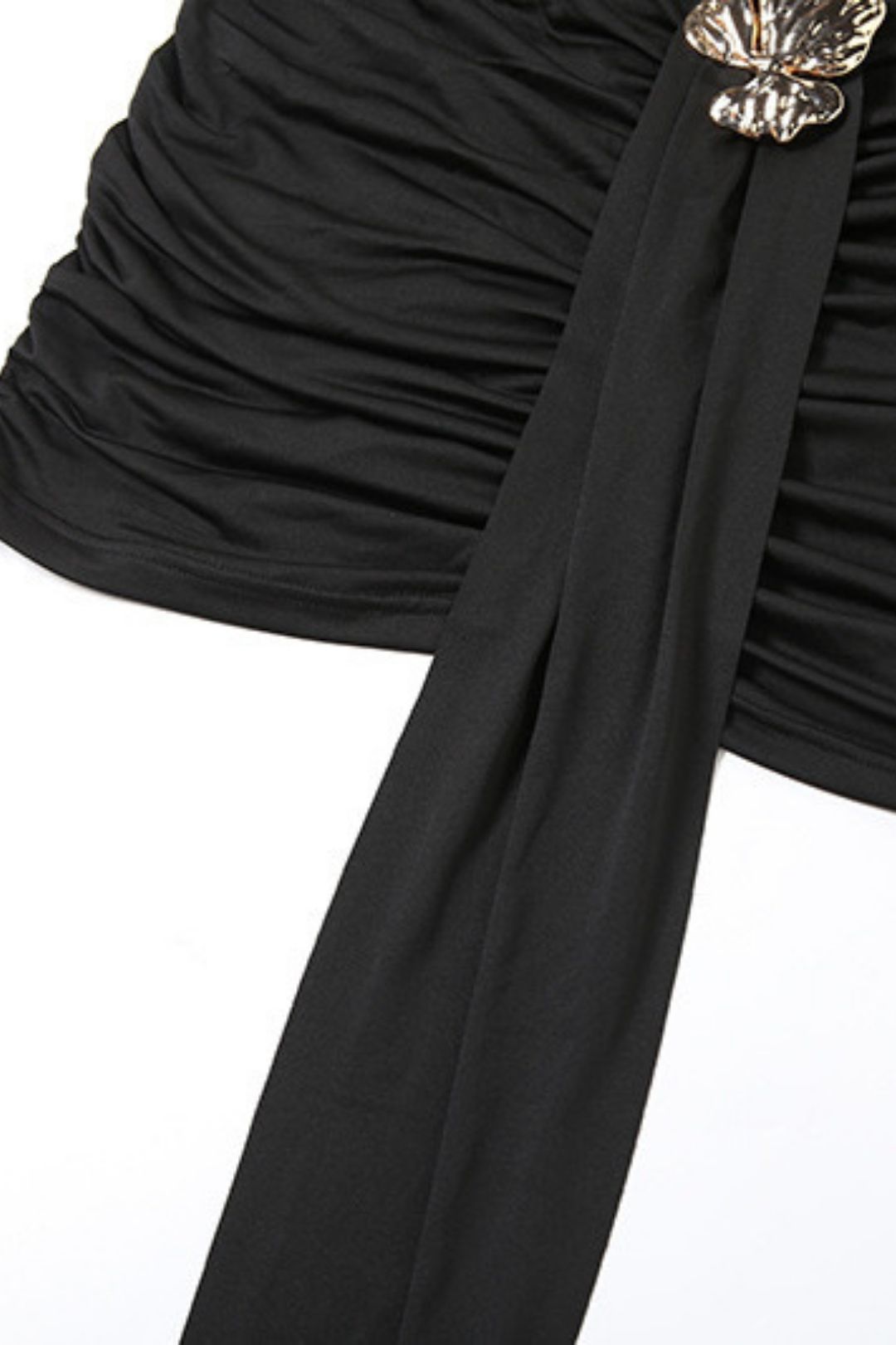 Sexy Halterneck Cut Out Slim Slim Backless Pleated Hip Dress