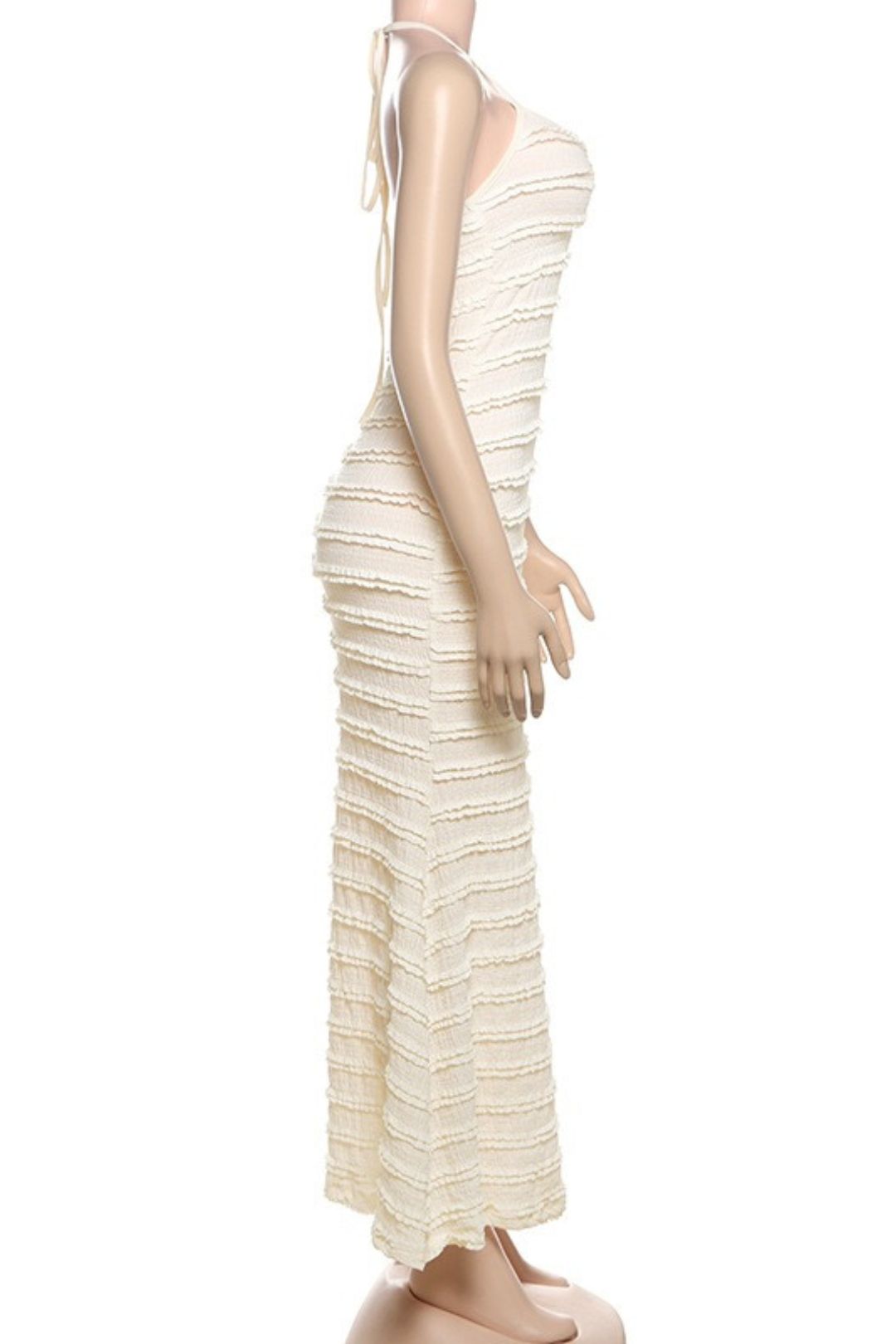 Sexy Close-fitting Temperament V-neck Lace-up Dress