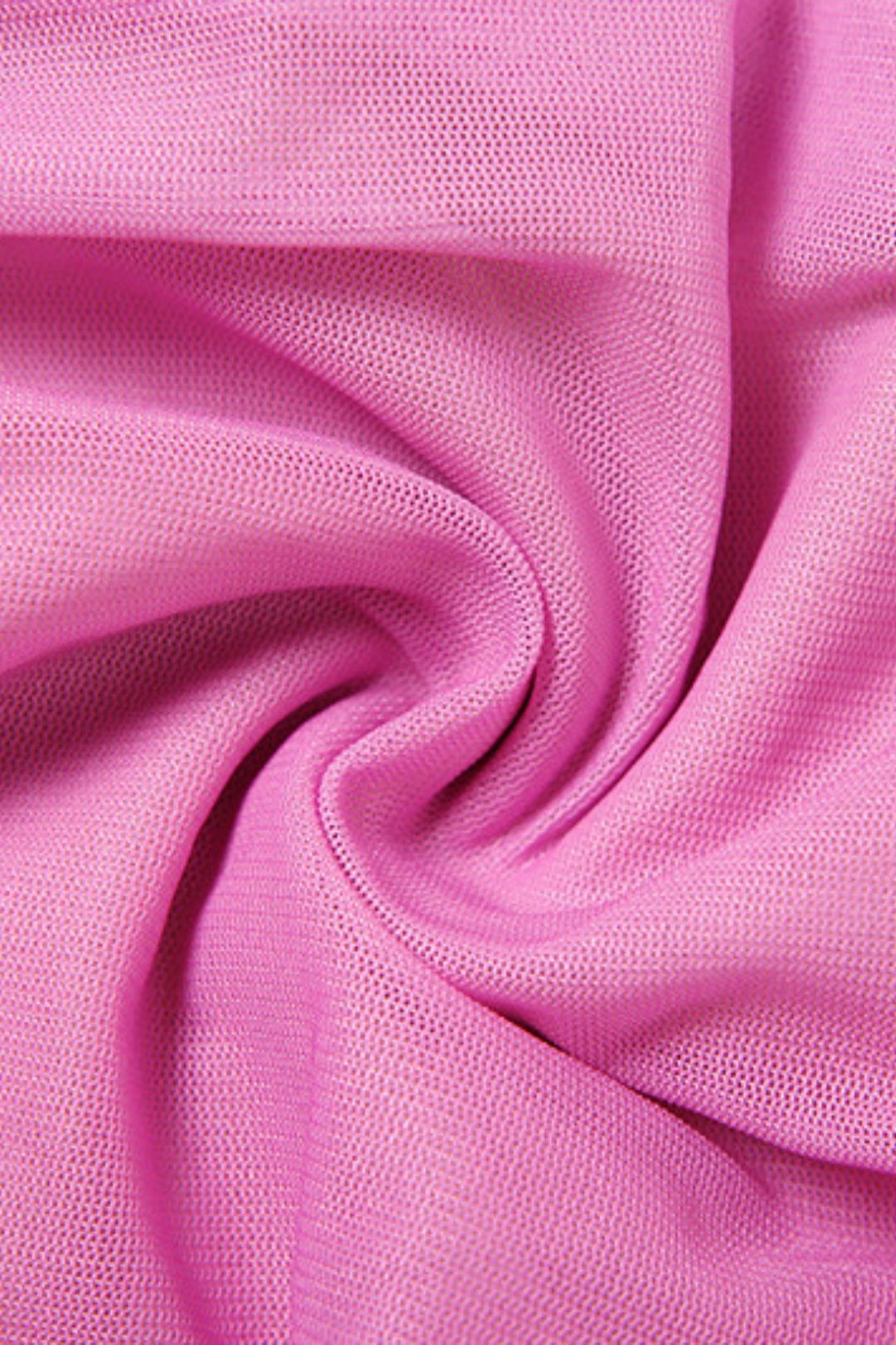 Mesh Splicing Sexy Contrasting Pleated Slim Halterneck Hip-Hugging Dress