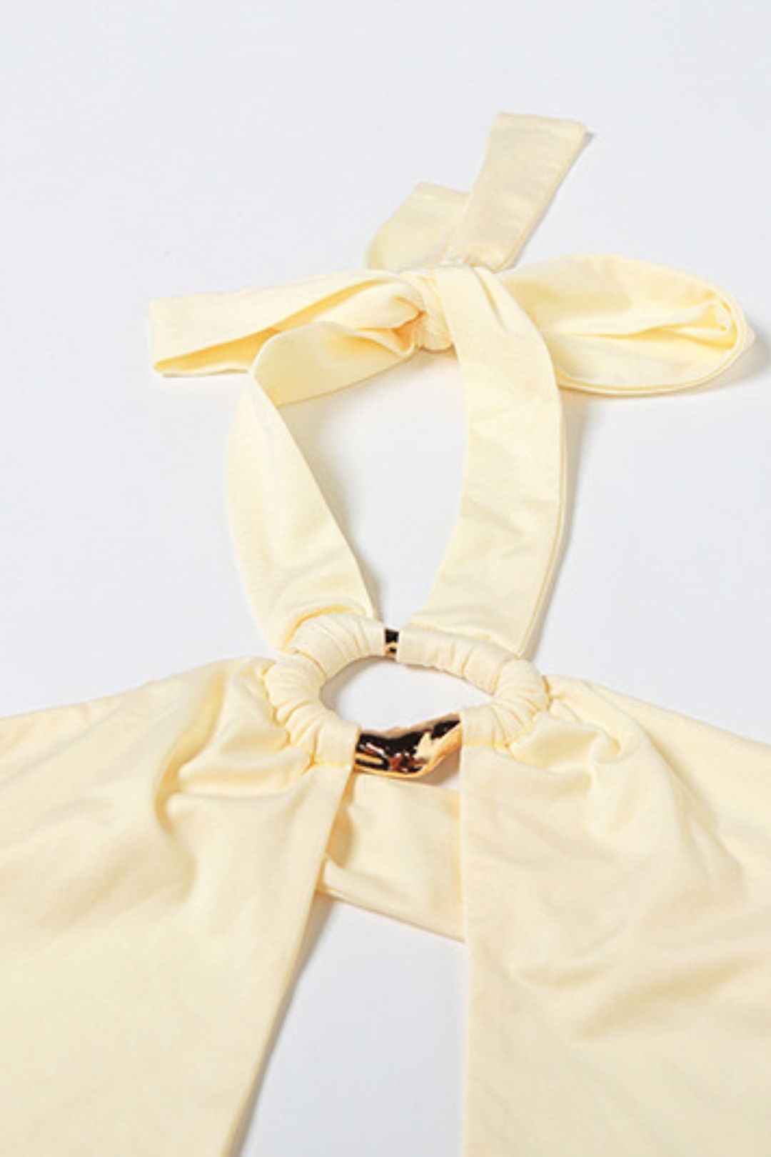 Solid Color Sexy Hollow Neck Slim-fit Bodysuit Hip Skirt Suit