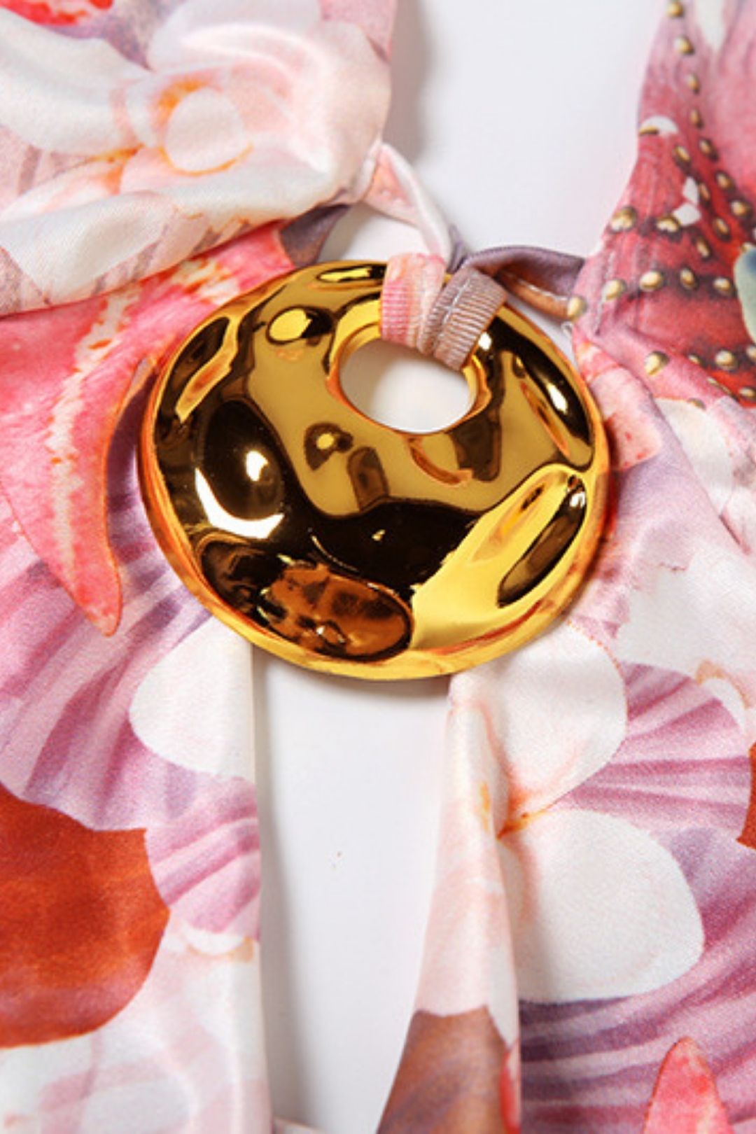 Sexy Halterneck Strap Exposed Backpack Hip Printed Dress