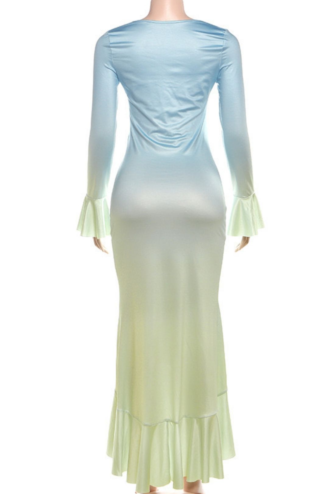 Sexy V Neck Hip-Covering Long-Sleeved Dress