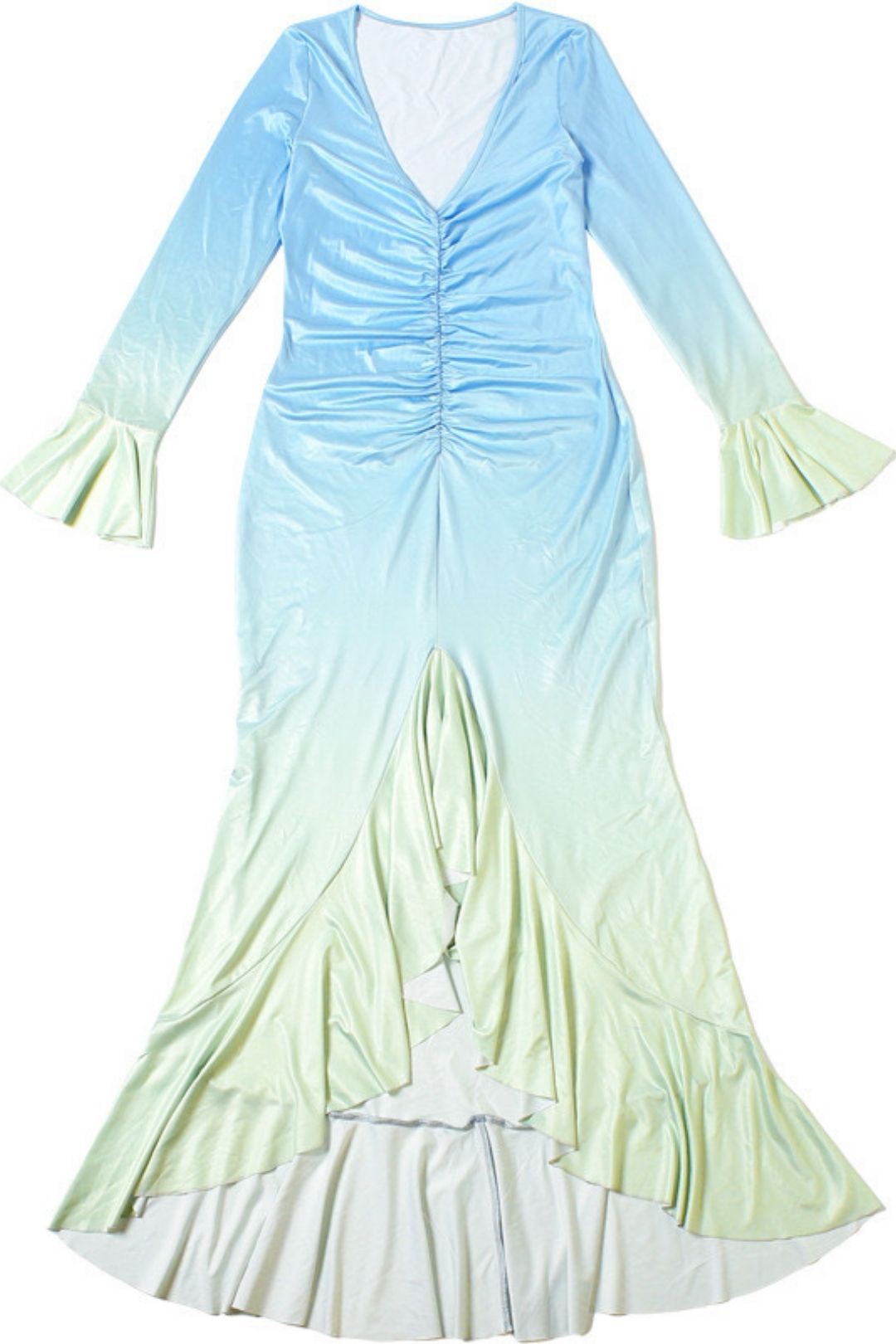 Sexy V Neck Hip-Covering Long-Sleeved Dress