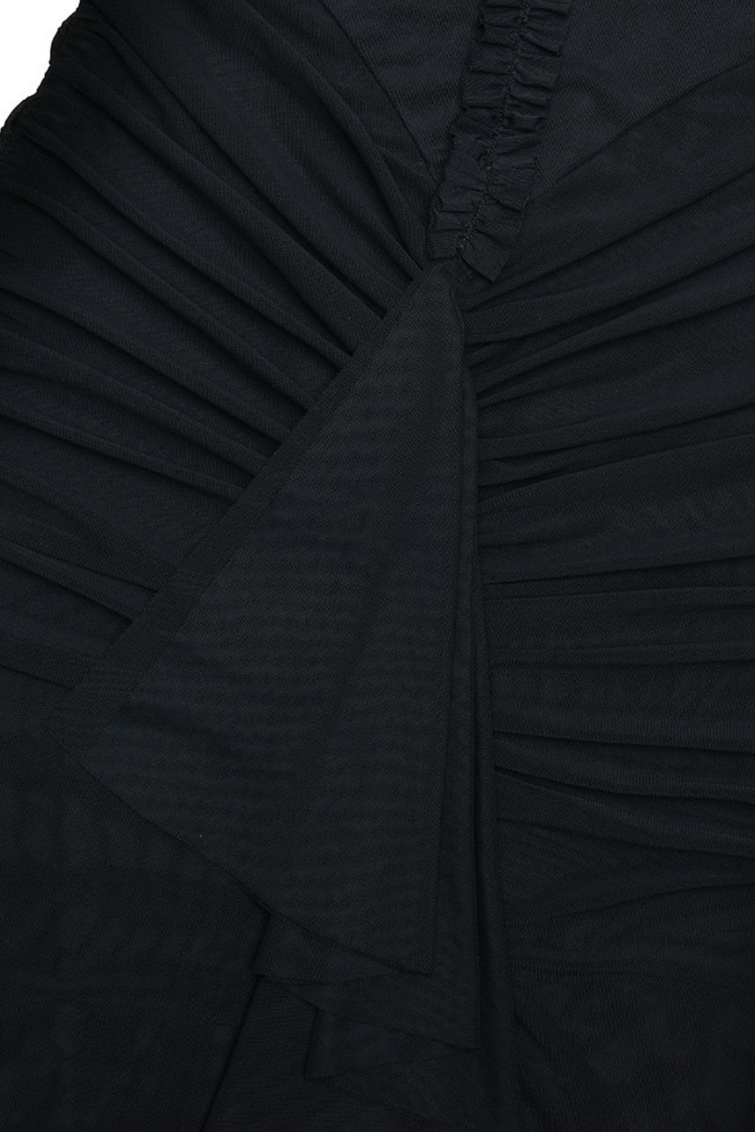 Sexy Halterneck Dress Summer Deep V Ruffled Slit Pleated Long Dress