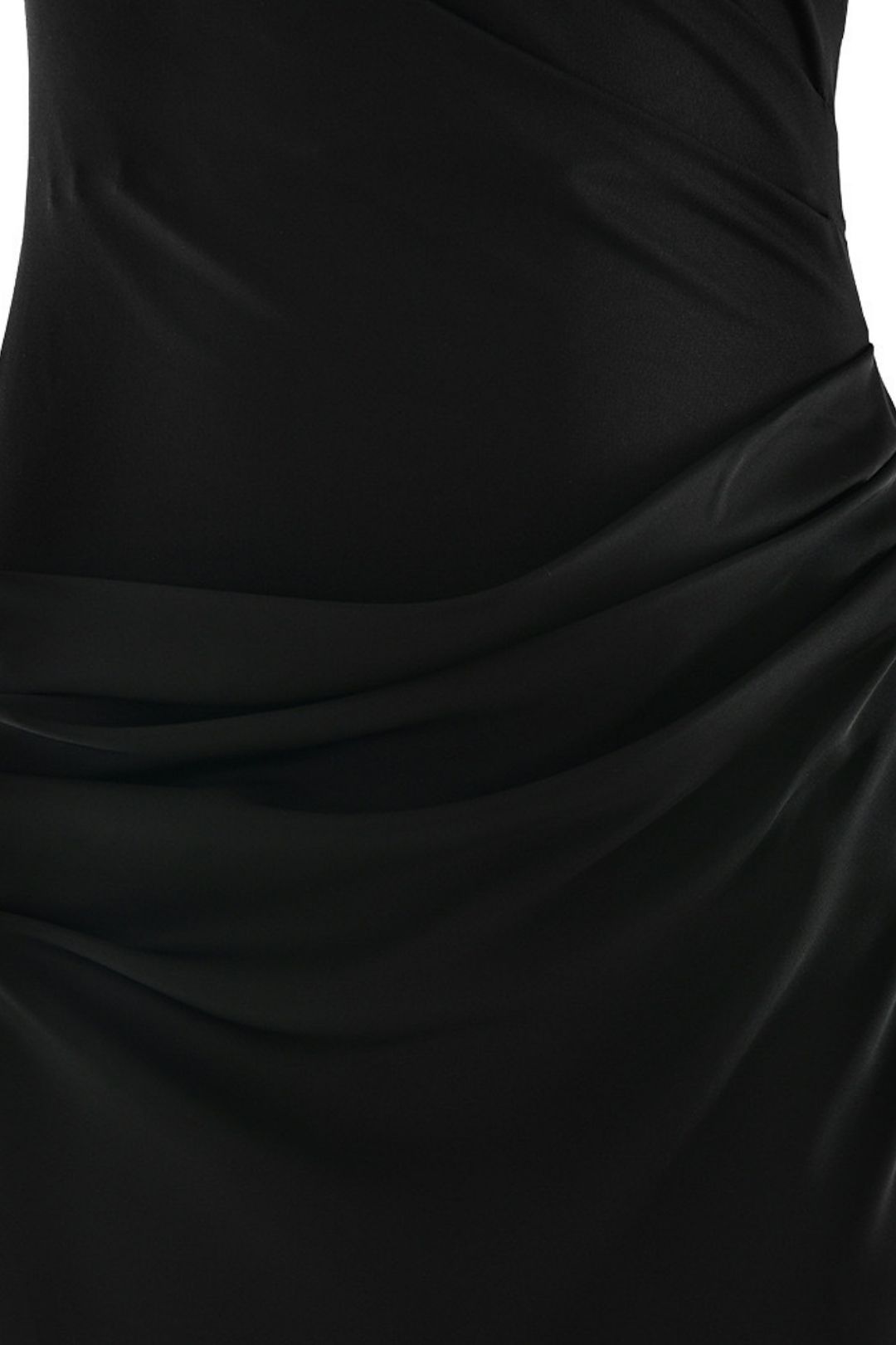 Slant Shoulder Slim-fit Long Dress