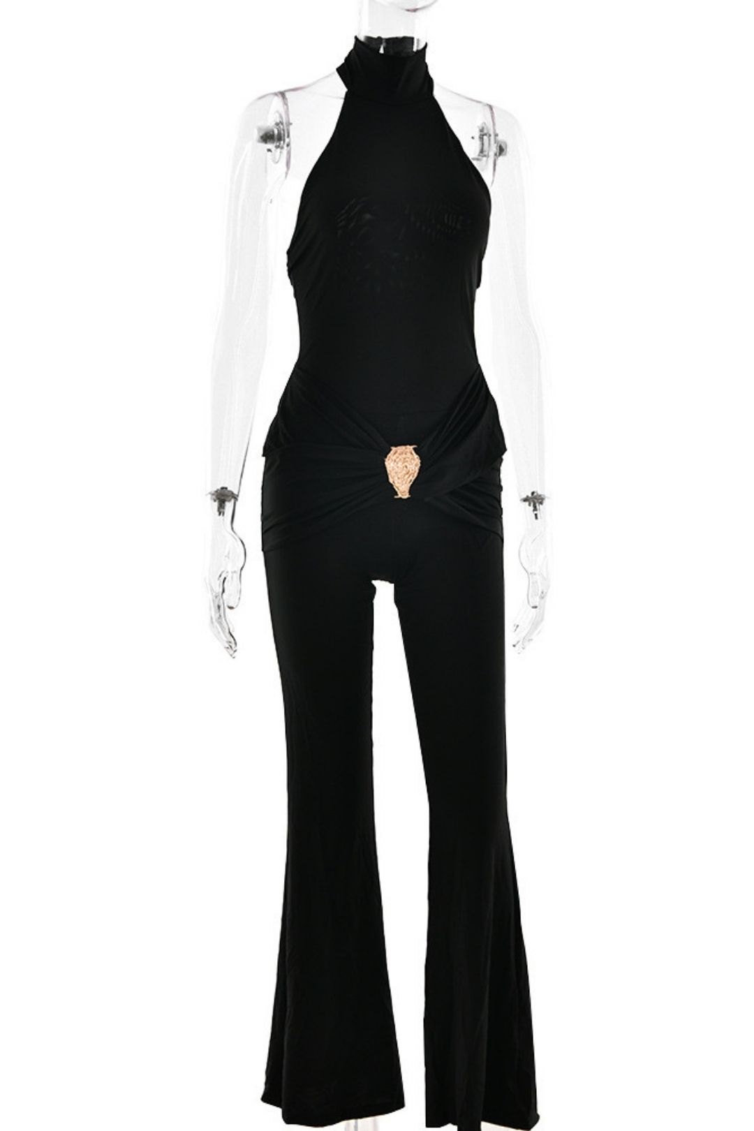 Backless Sleeveless Slim-fit Jumpsuit