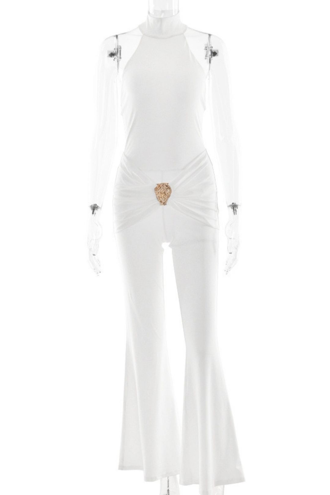 Backless Sleeveless Slim-fit Jumpsuit