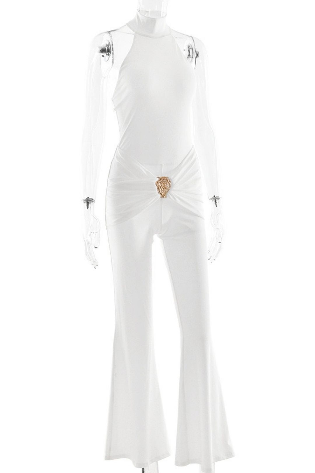 Backless Sleeveless Slim-fit Jumpsuit