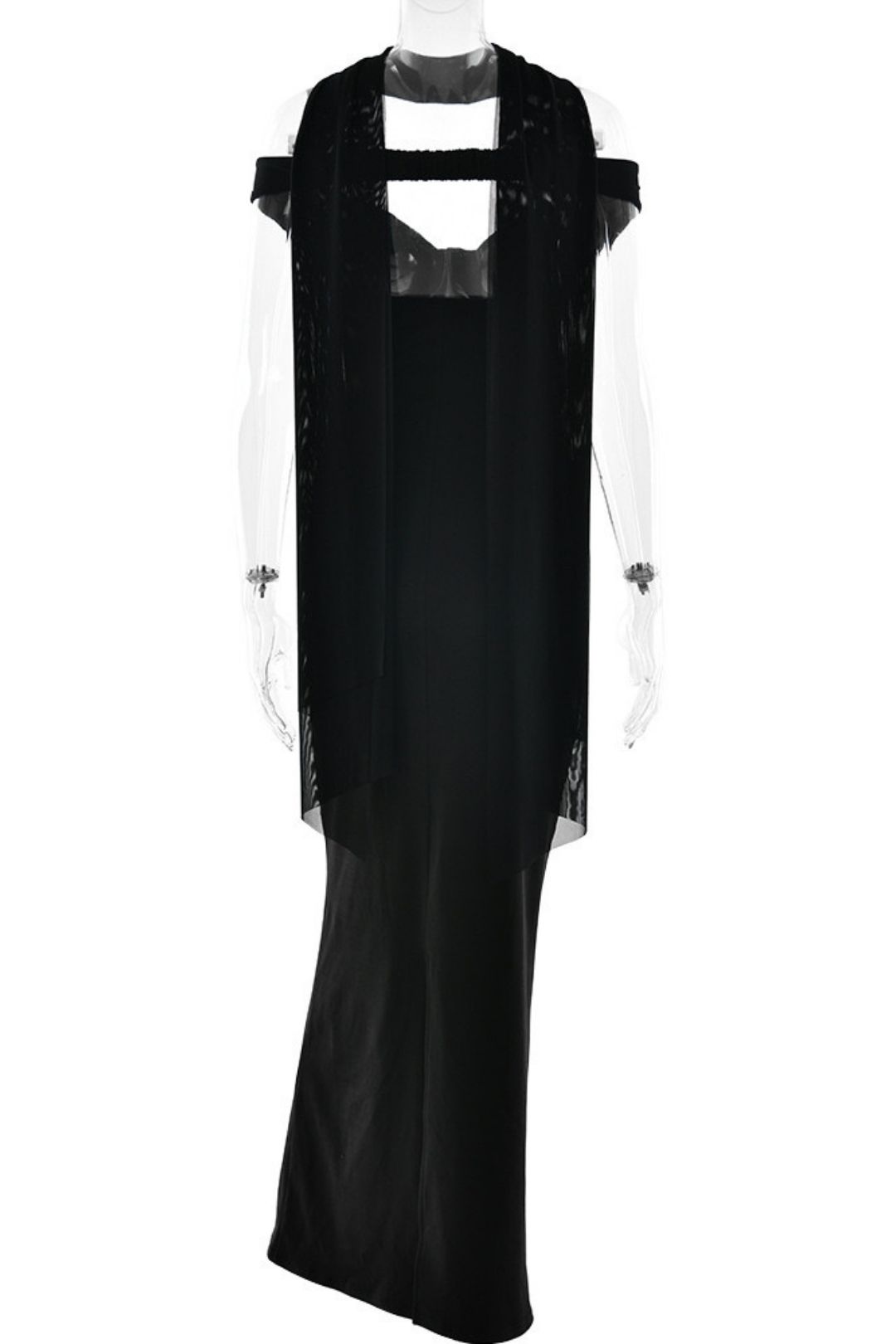 Elegant Tube Top Solid Color Dress Sexy Sleeveless Slim Backless Dress