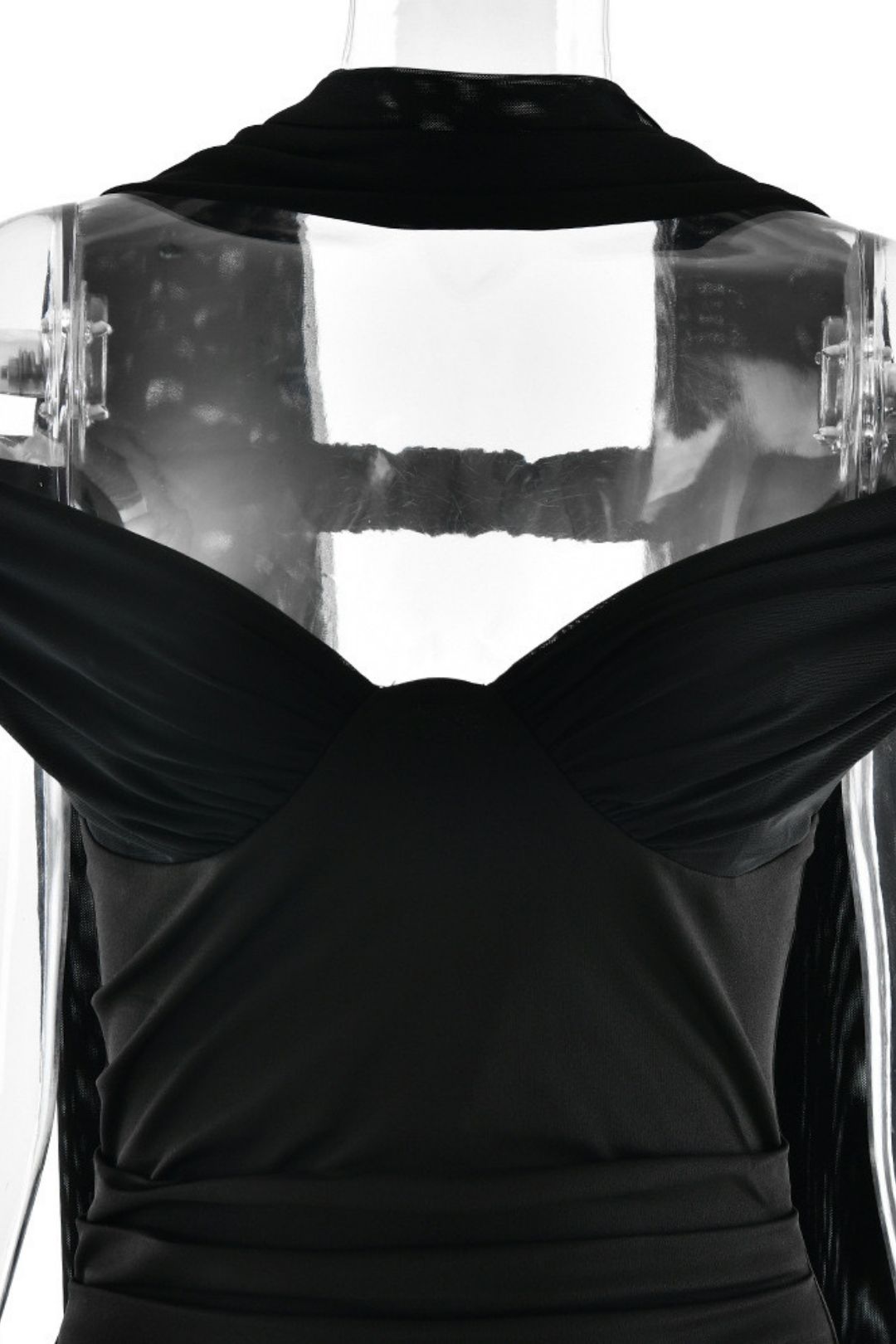 Elegant Tube Top Solid Color Dress Sexy Sleeveless Slim Backless Dress