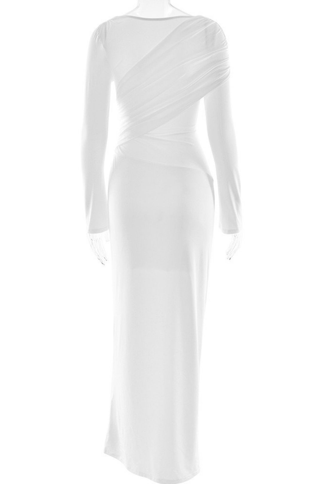 Sexy V Neck Pleated Hip-Hugging Dress