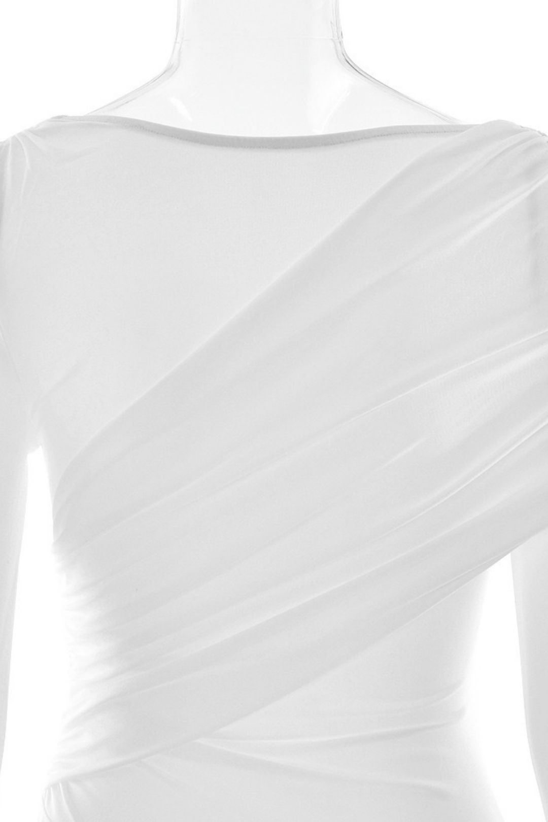 Sexy V Neck Pleated Hip-Hugging Dress