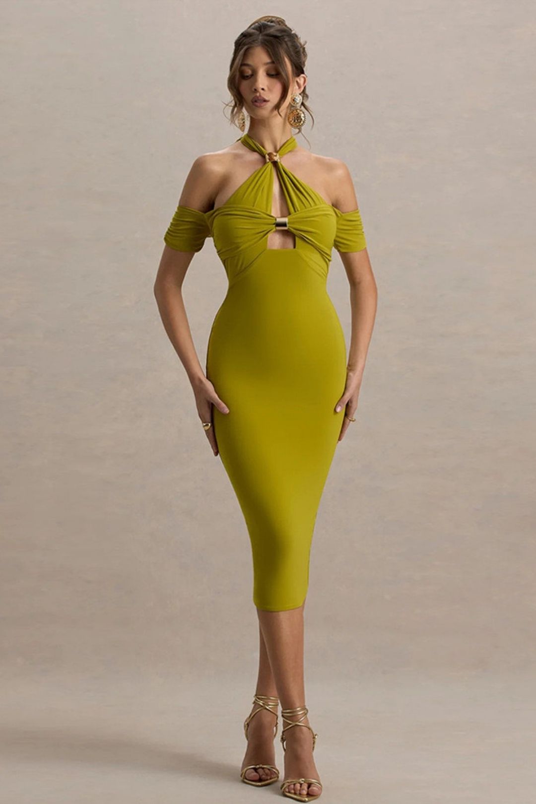 Elegant Halterneck Sexy Backless Sleeveless Dress