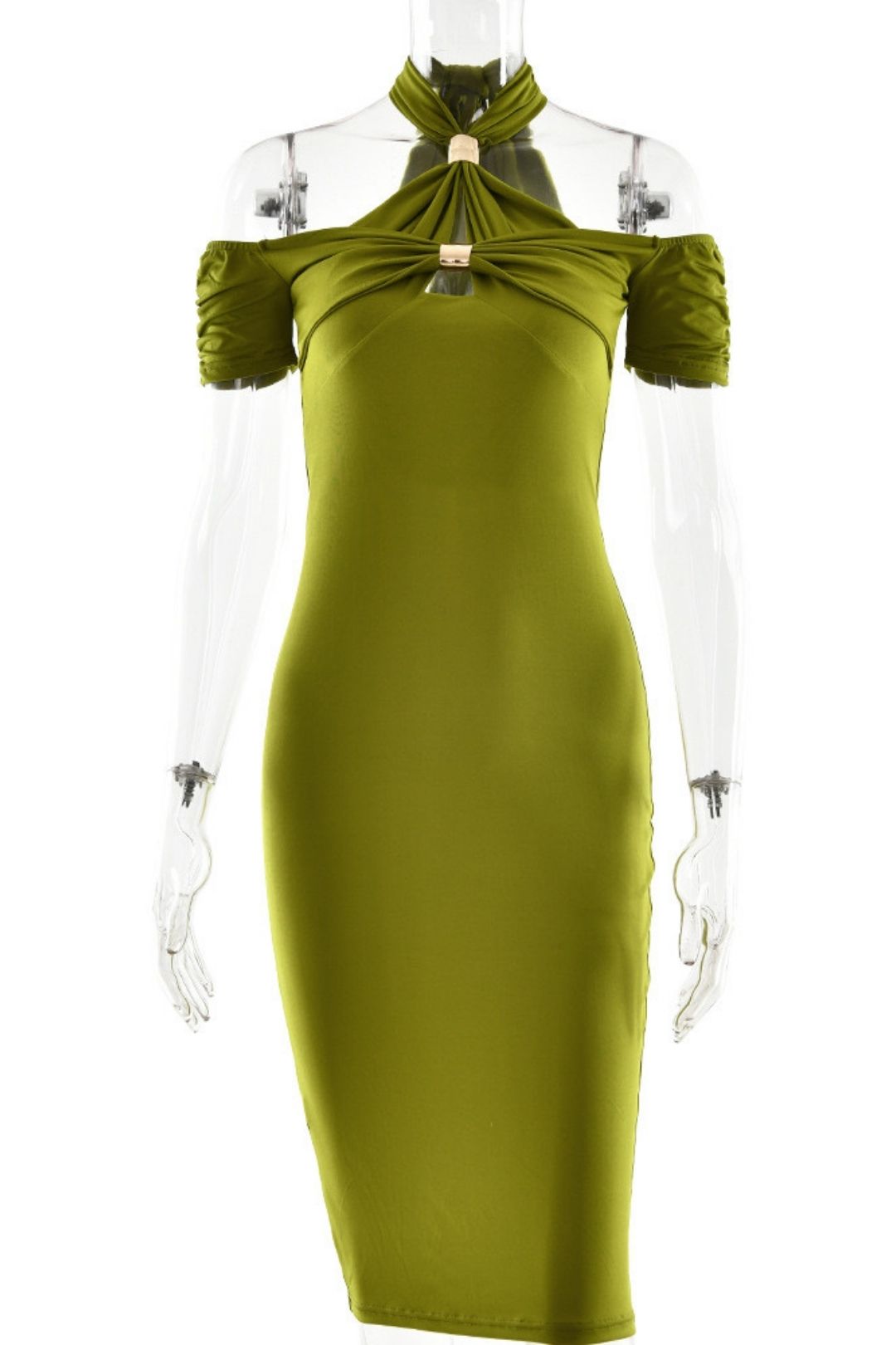 Elegant Halterneck Sexy Backless Sleeveless Dress