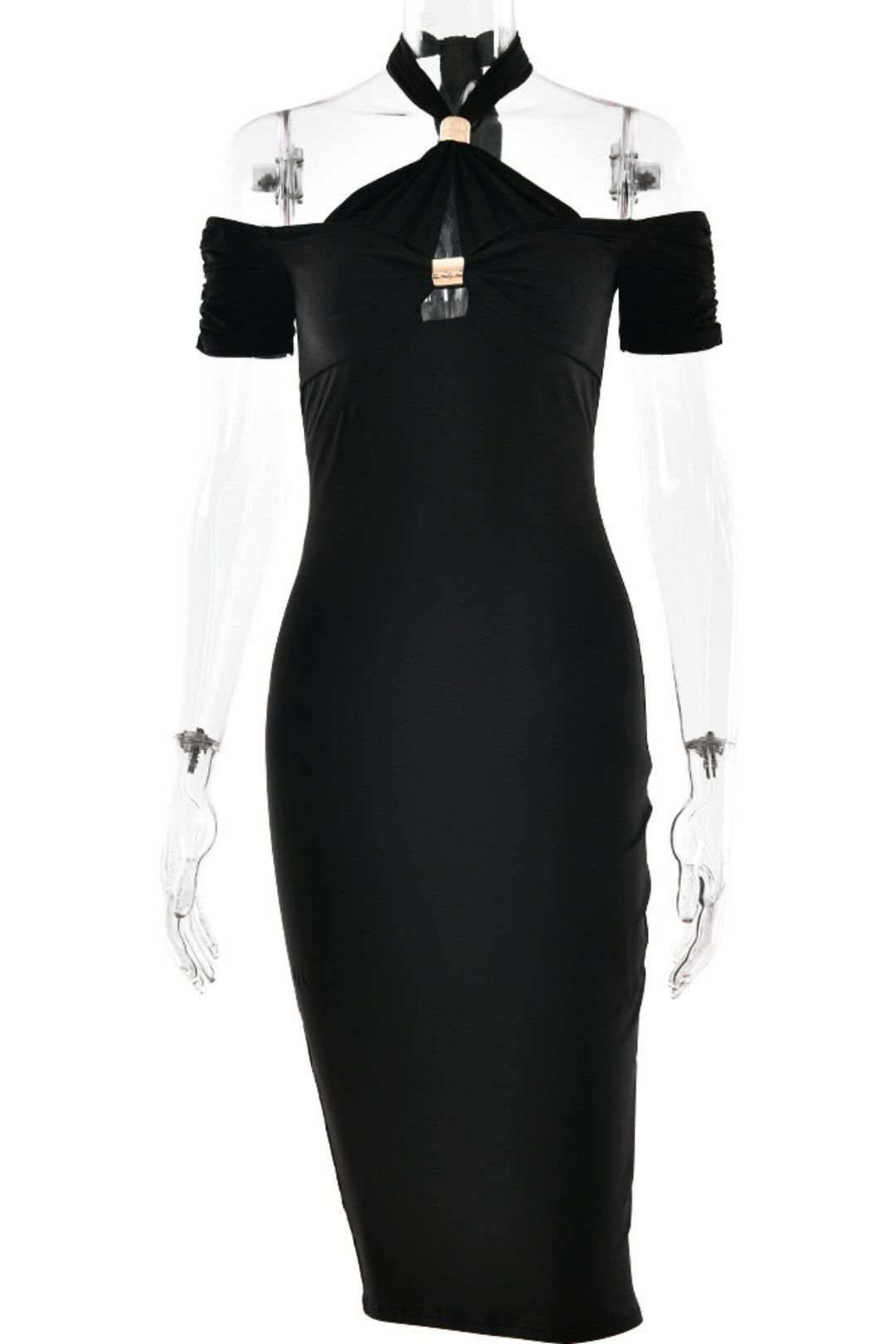 Elegant Halterneck Sexy Backless Sleeveless Dress