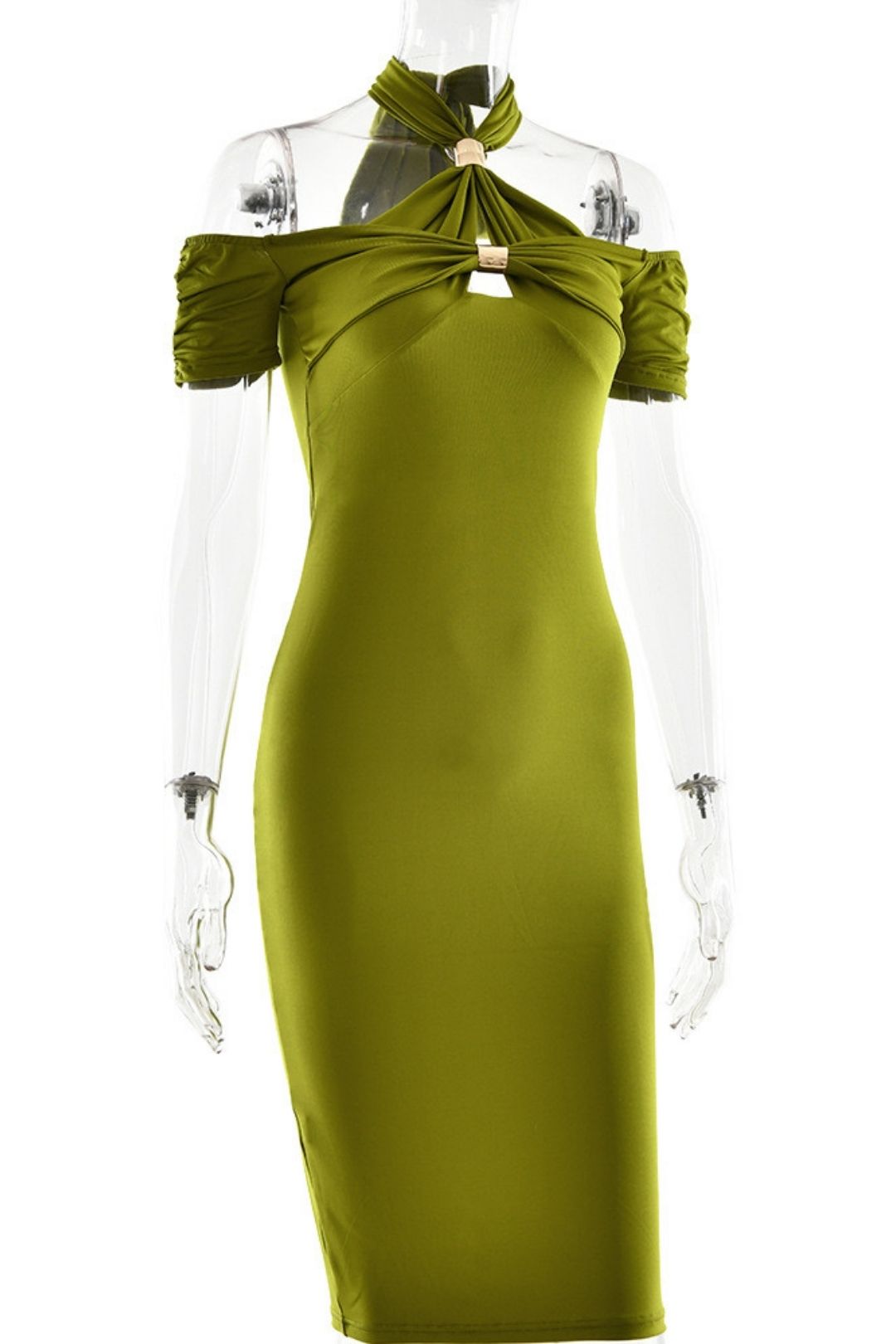 Elegant Halterneck Sexy Backless Sleeveless Dress