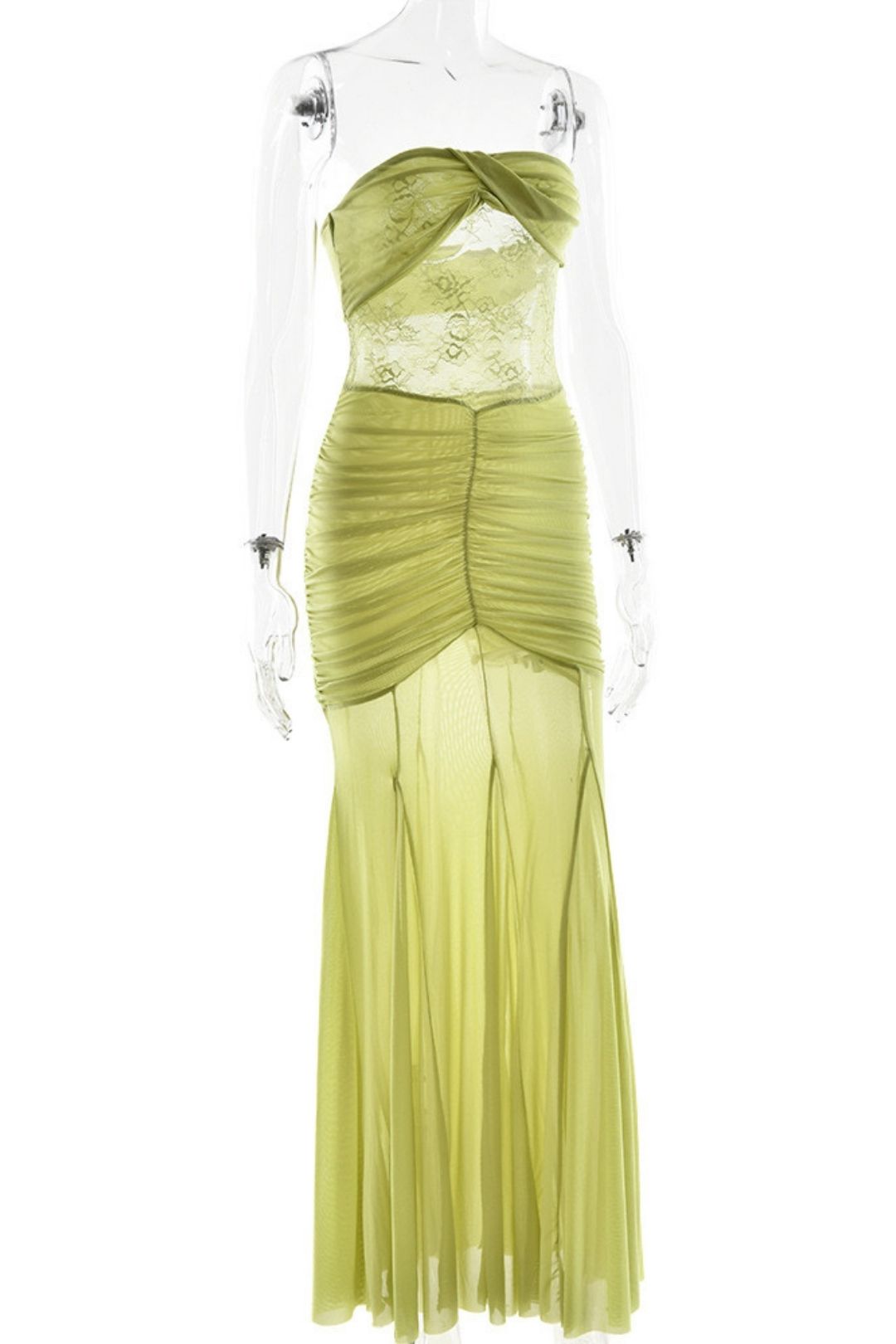 Hollow Pleated Slim Dress