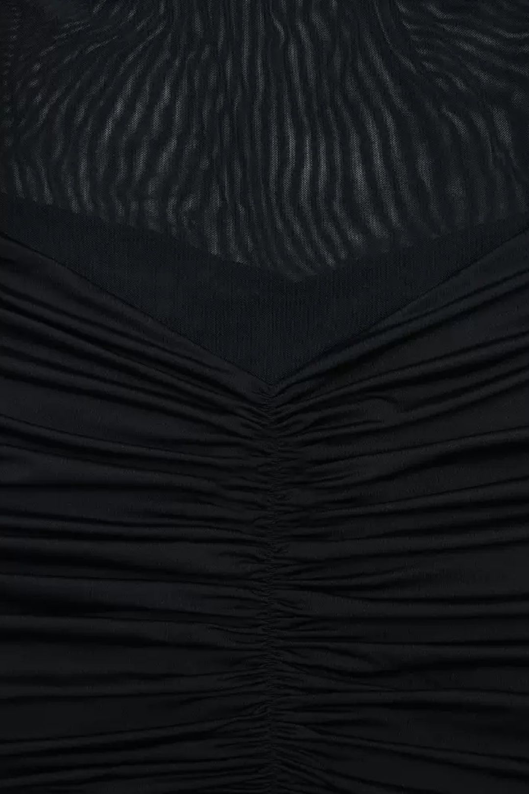 Sexy Backless Dress Mesh Pleated Slit Long Dress