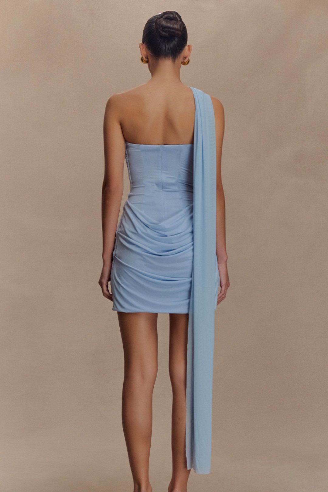 Pleated Sexy Spice Girl Strapless Dress