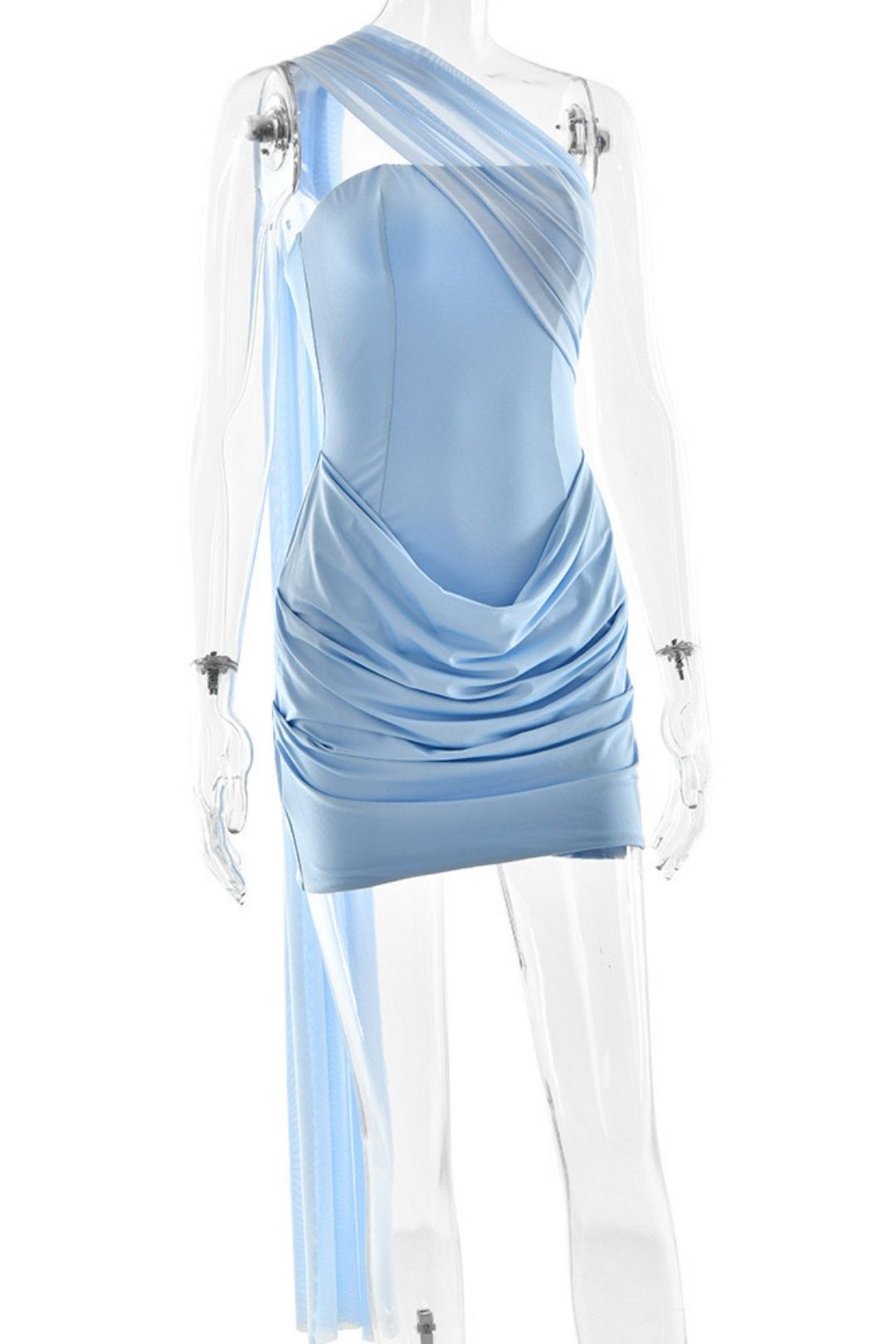 Pleated Sexy Spice Girl Strapless Dress