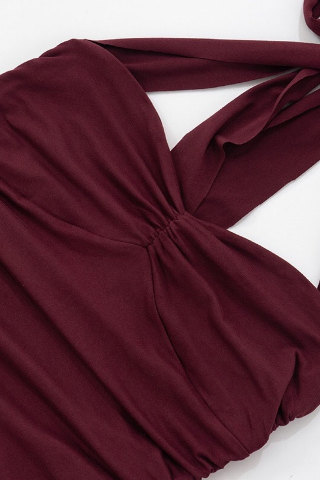 Lace-Up Halterneck Backless Sexy T-Shirt Tops