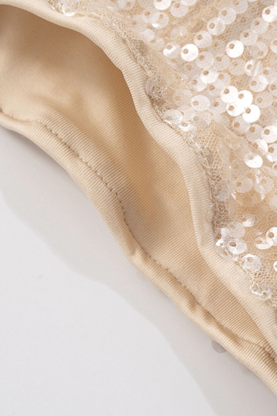 Sequin Camisole Hip-Covering Short Skirt Suit