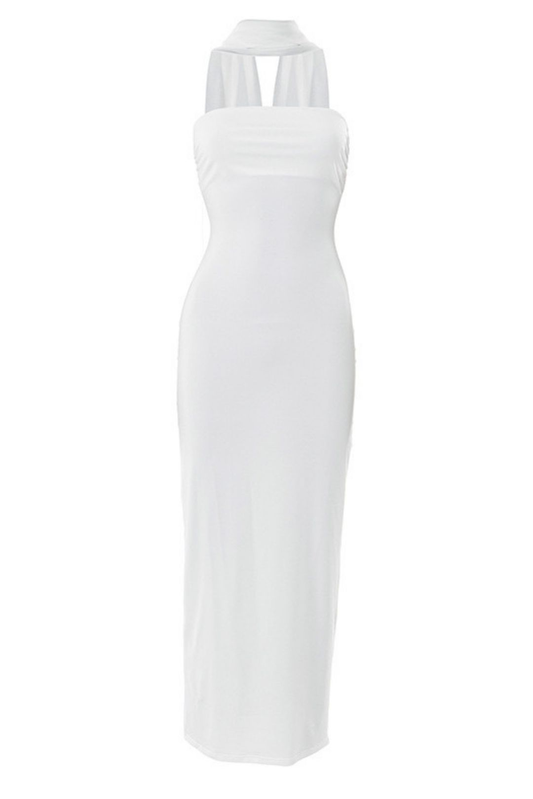 New Solid Color Ribbon Tube Hip Sexy Dress