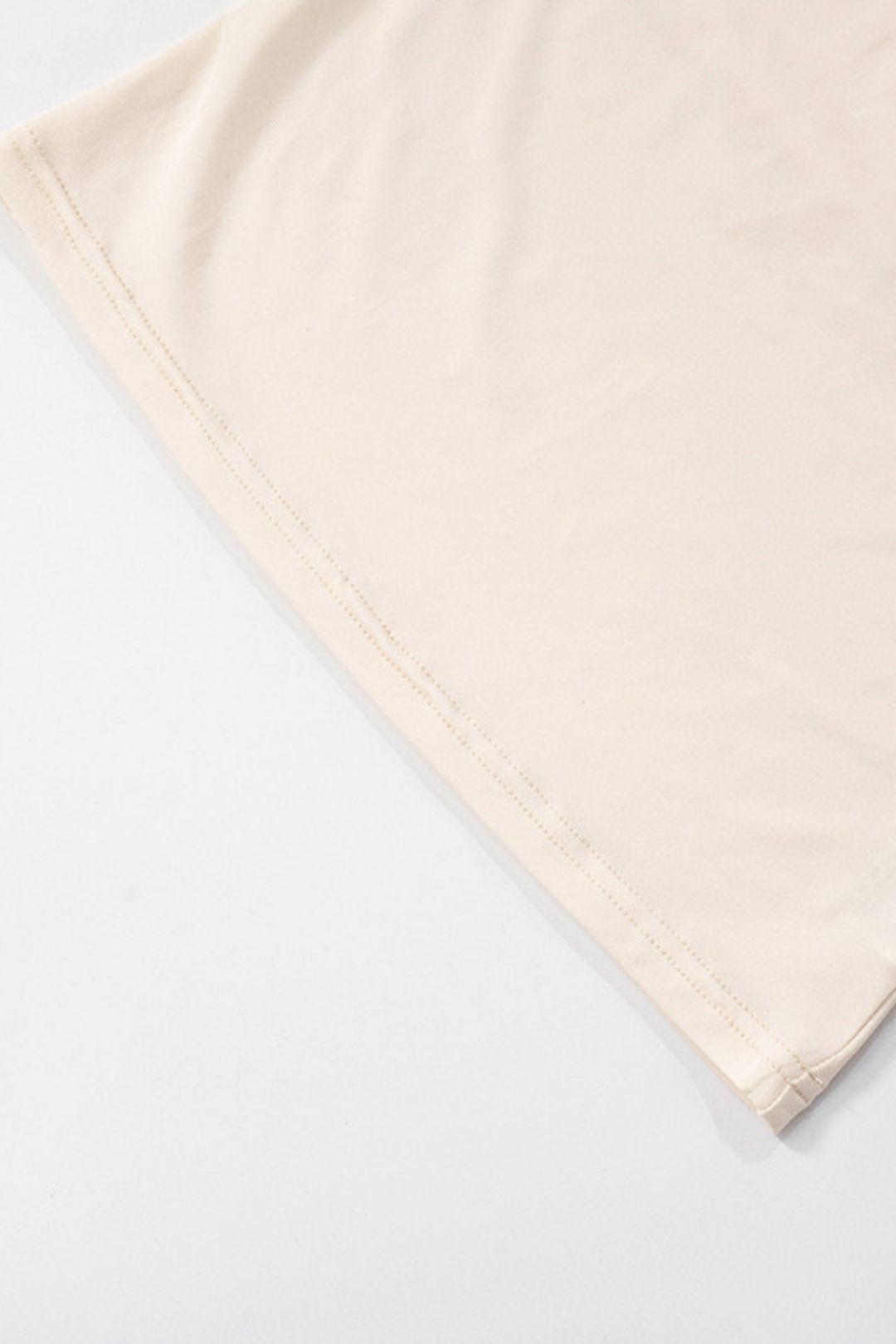 Solid Color Pleated Shoulder Slim-fit Shoulder Top