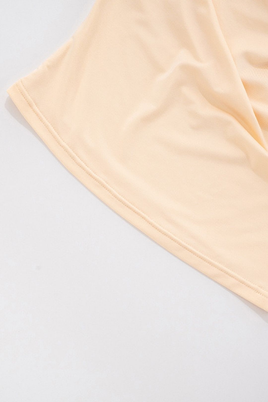 New Pure Color Swing Collar Silver Buckle Short-sleevedt-shirt Tops