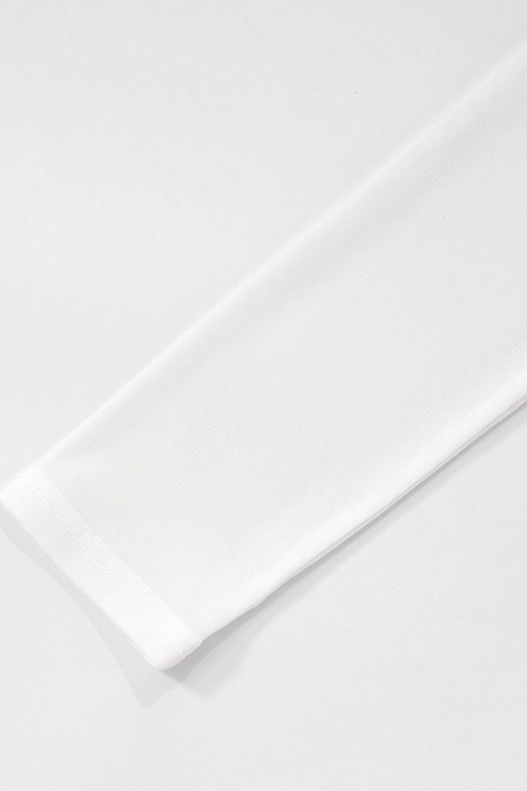 New See-Through Mesh Pullover One-Shoulder Curved Hem Top