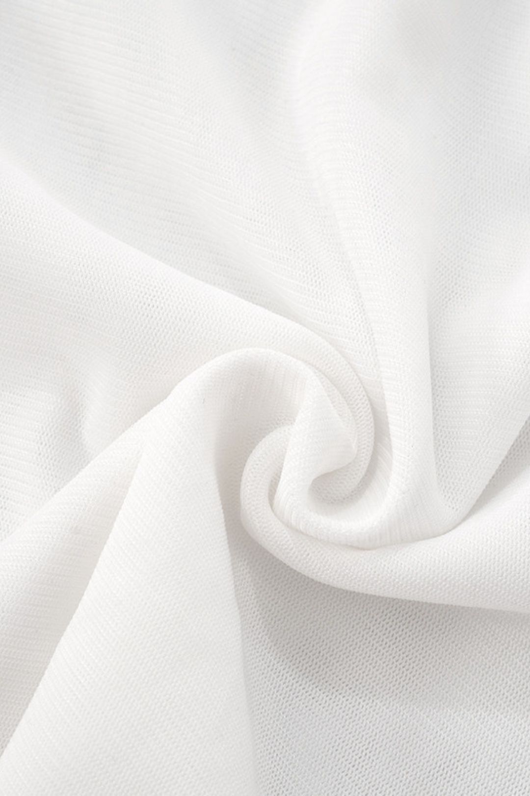 New See-Through Mesh Pullover One-Shoulder Curved Hem Top