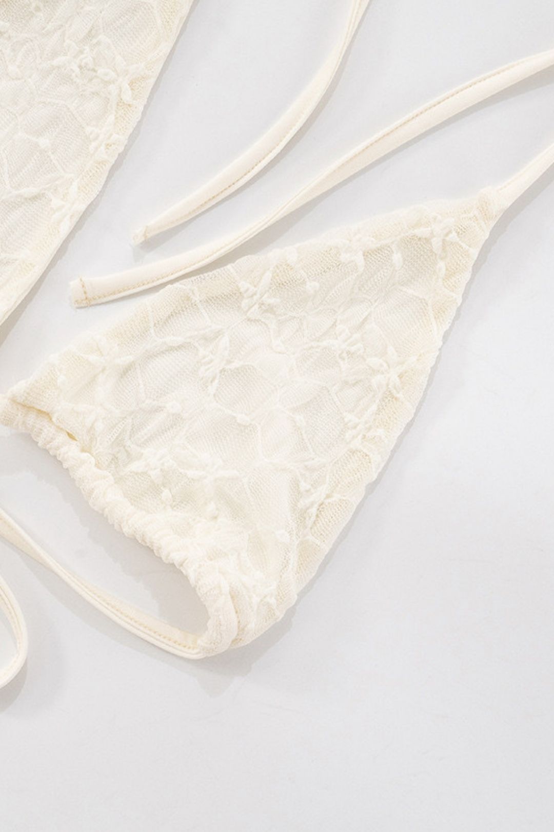 New Pure Color Lace Suspender Intimates Swing Collar Long-Sleeved Top Shorts Suit