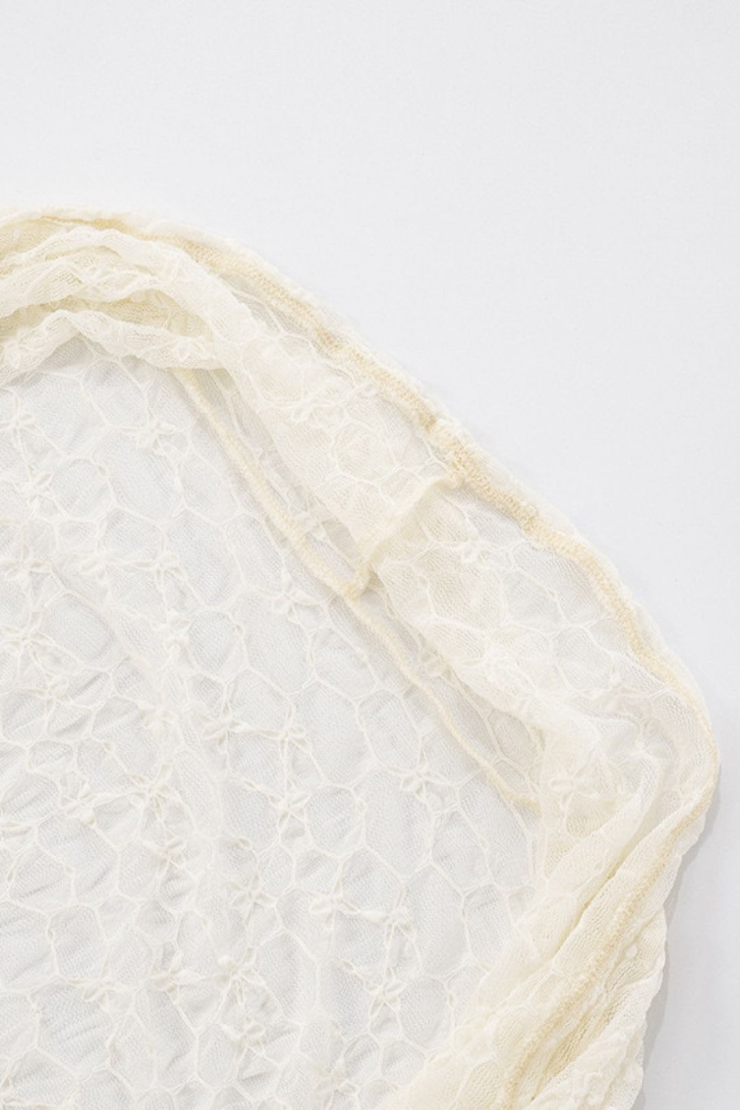 New Pure Color Lace Suspender Intimates Swing Collar Long-Sleeved Top Shorts Suit