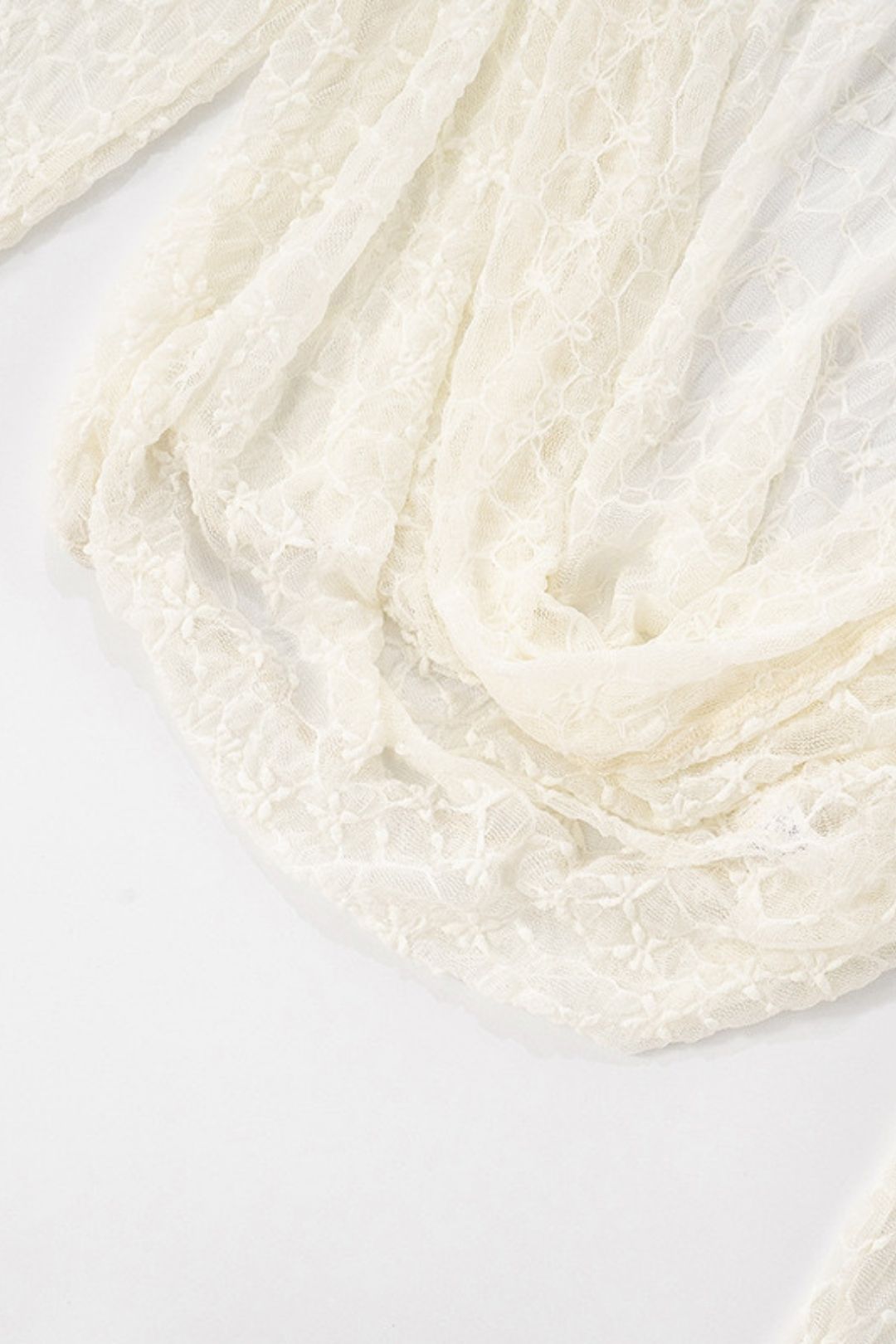 New Pure Color Lace Suspender Intimates Swing Collar Long-Sleeved Top Shorts Suit